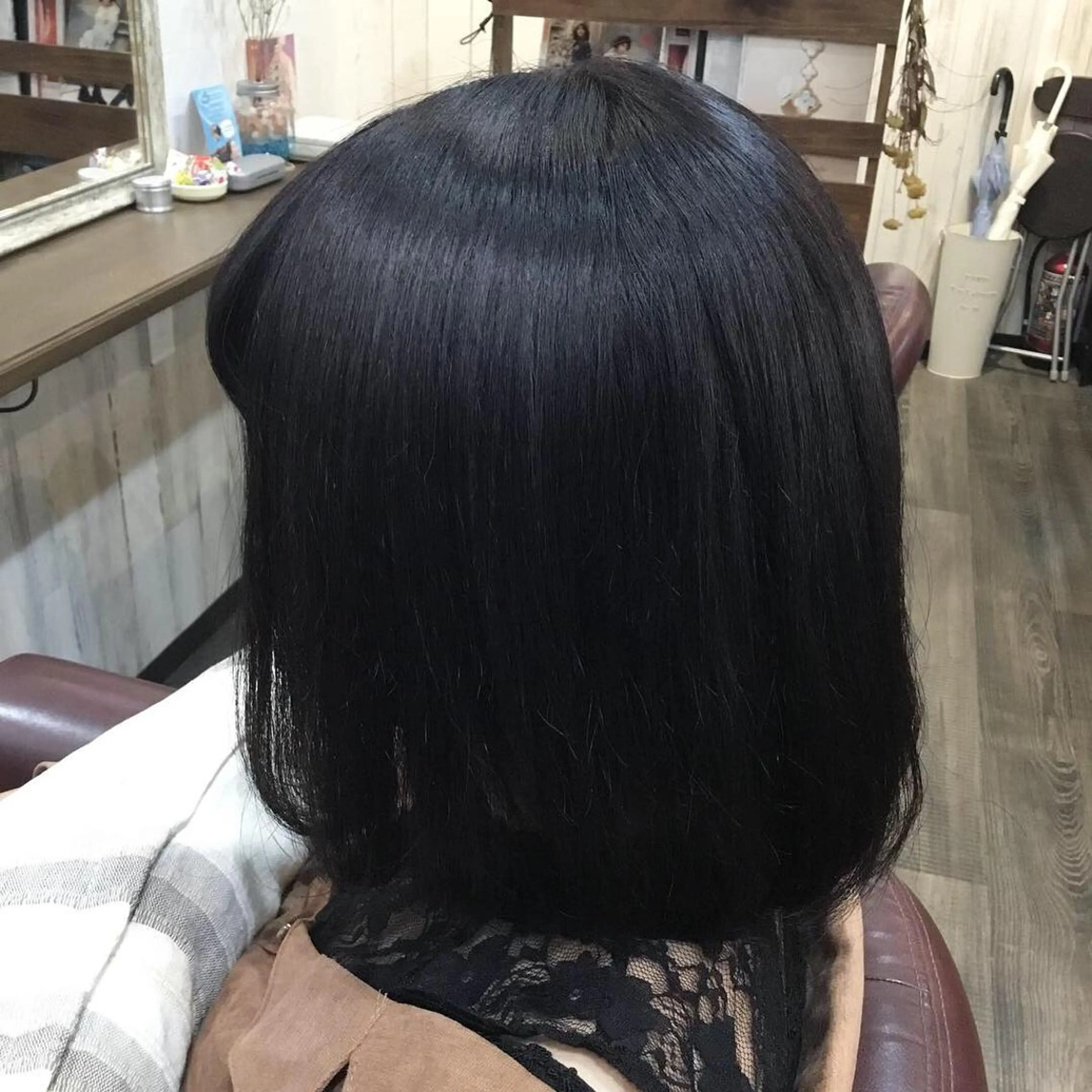 ミディアム カラー パーマ embrace エンブレイスのヘアスタイル