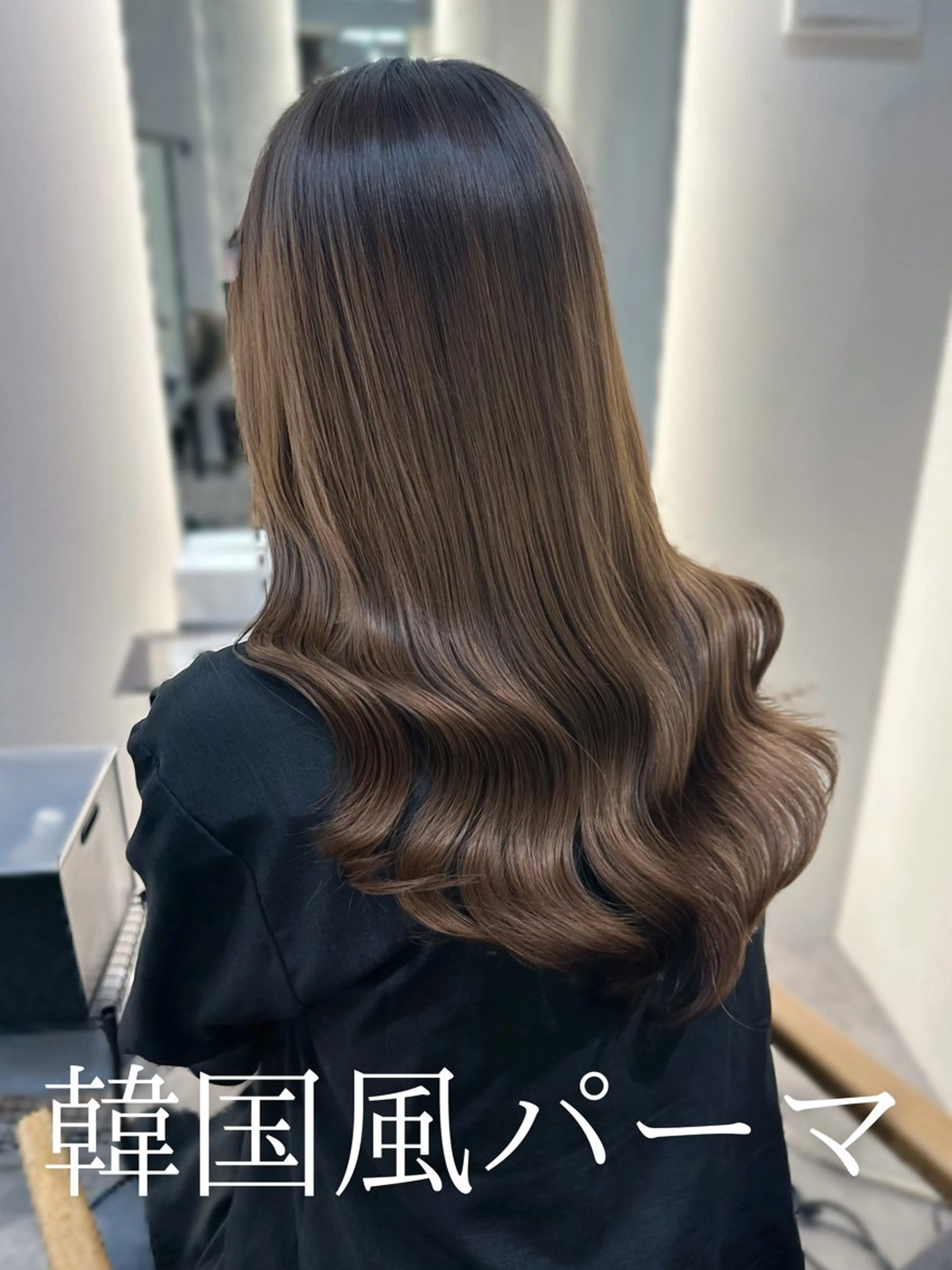 セミロング 韓国風パーマ/ 韓国ヘア/大森千寛のヘアスタイル
