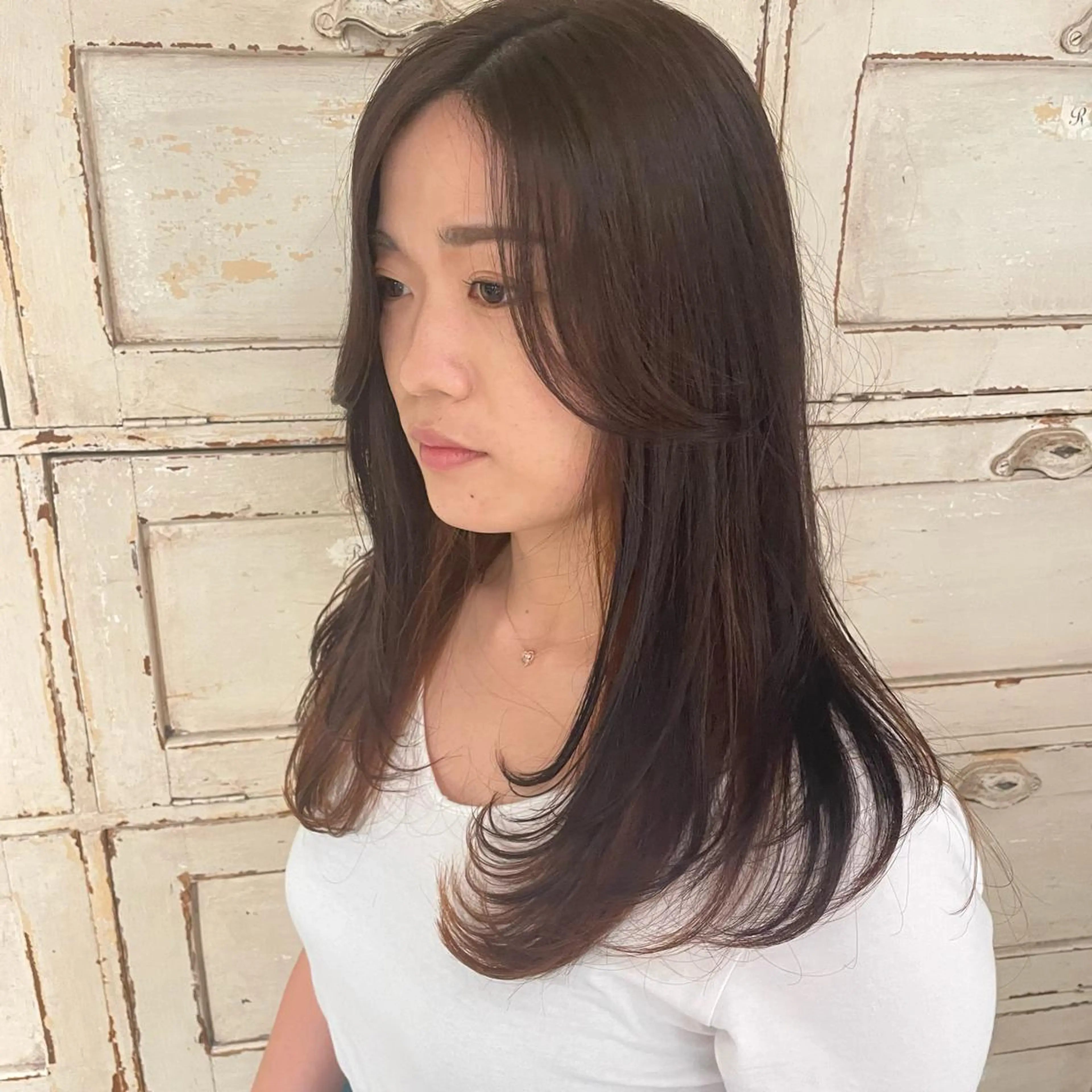 セミロング RorriM natsuのヘアスタイル