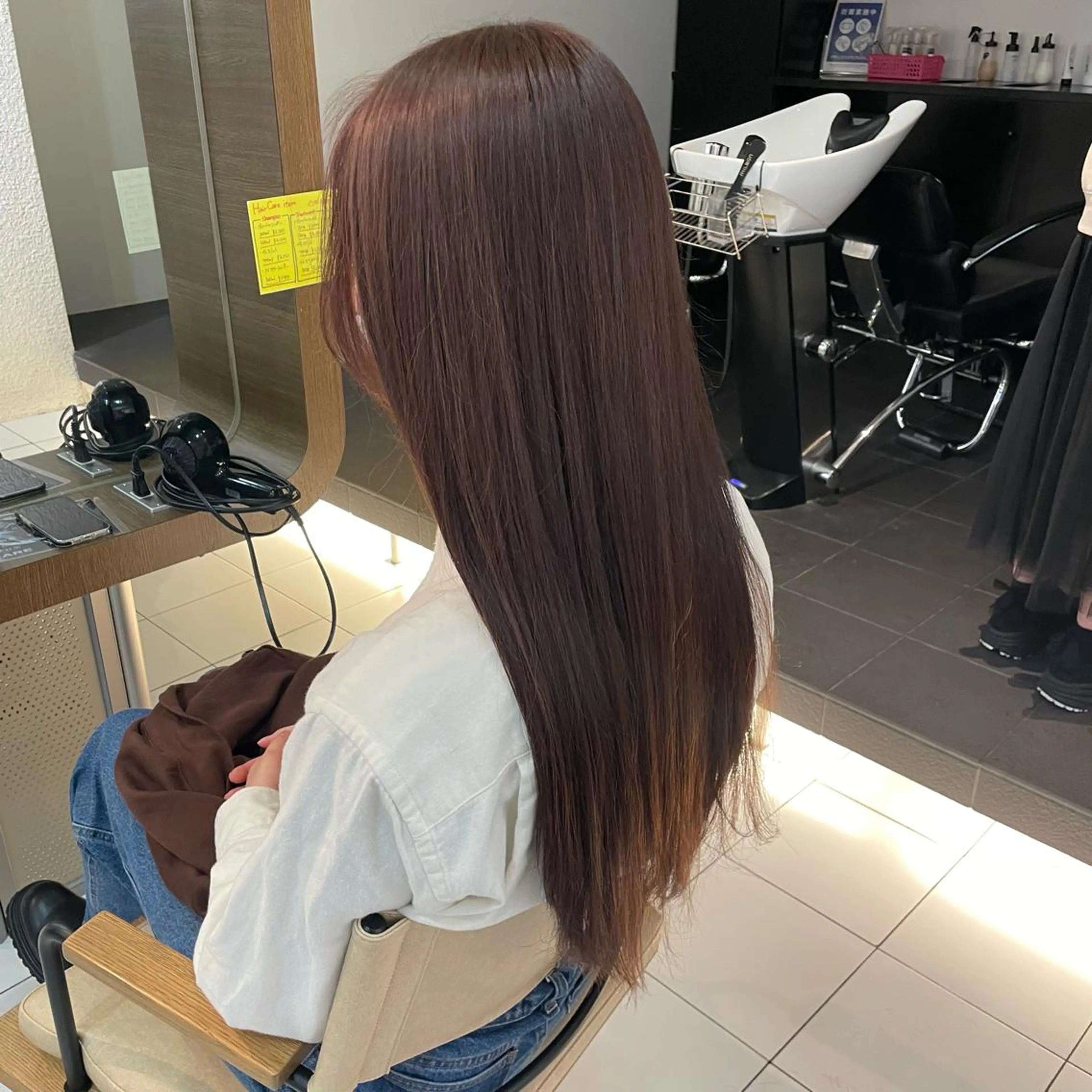 ロング カラー ブラウンカラー ショコラブラウン ロング 透明感カラー/ 寺田千雅子のヘアスタイル