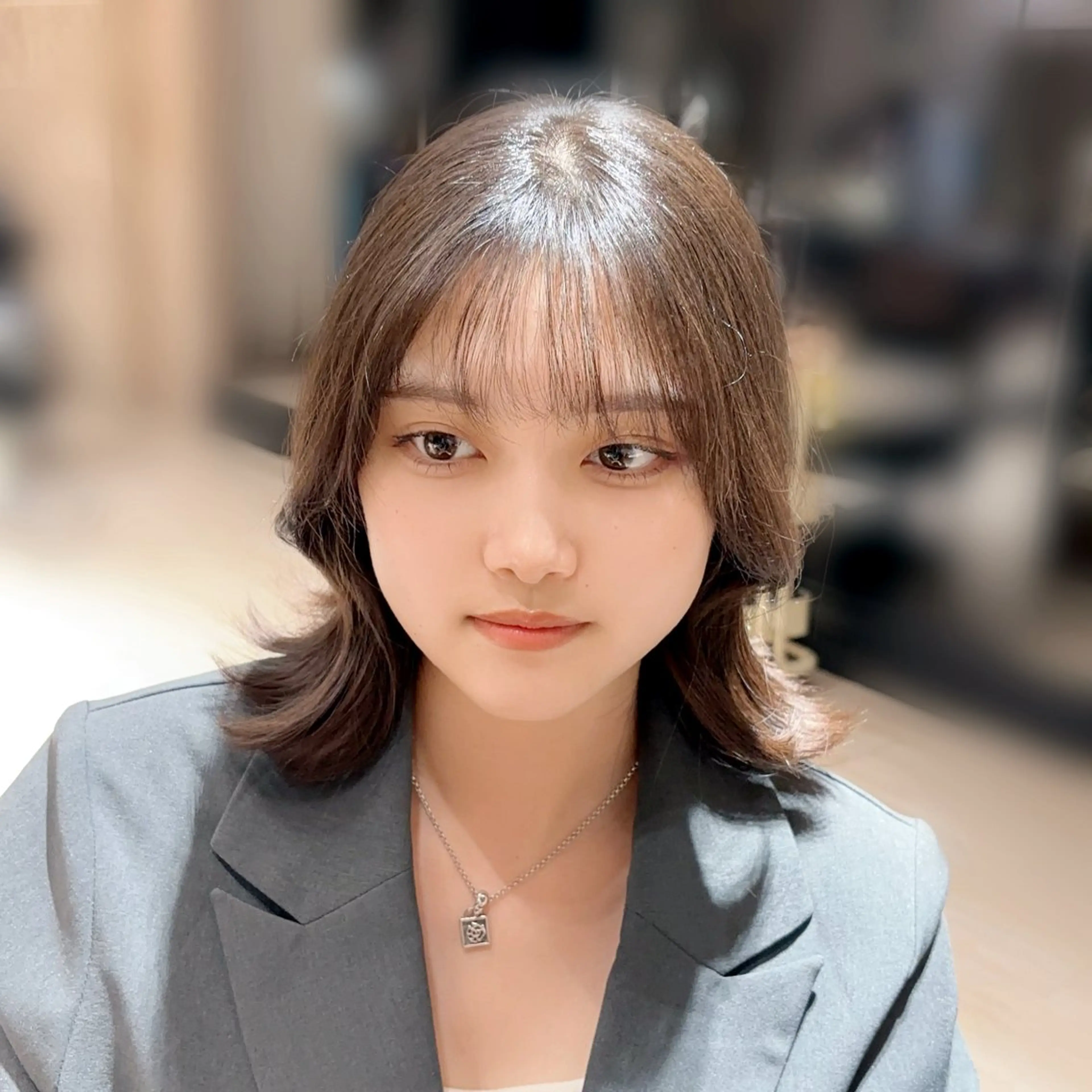 セミロング くびれヘア トリートメント 🤍艶髪透明感 カラー/直井優花🤍のヘアスタイル