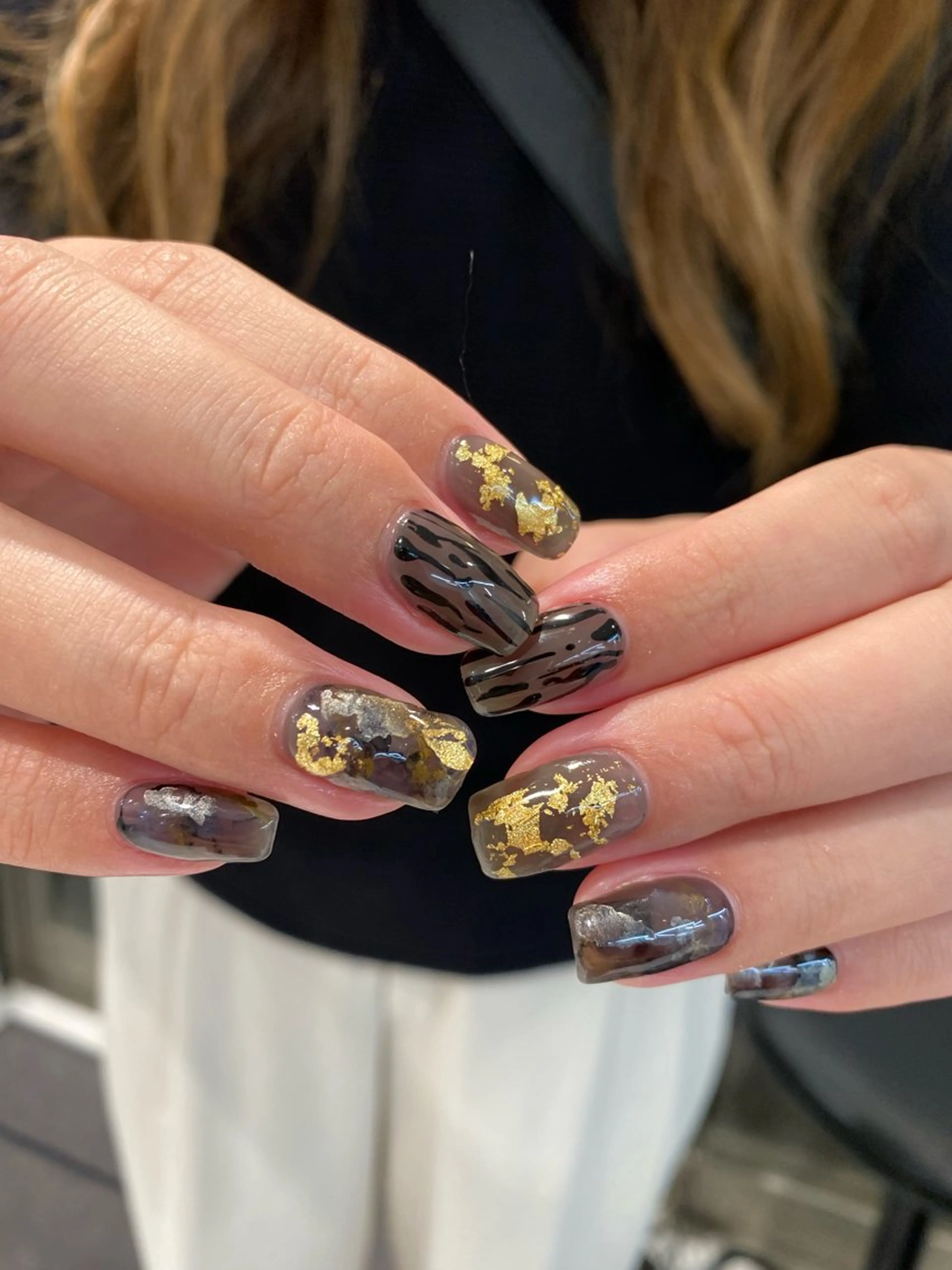 ネイル ジェルネイル マグネットネイル ニュアンスネイル ワンカラーネイル パラジェル ハンドネイル 草加ニュアンスネイル 🌚hersのネイルデザイン