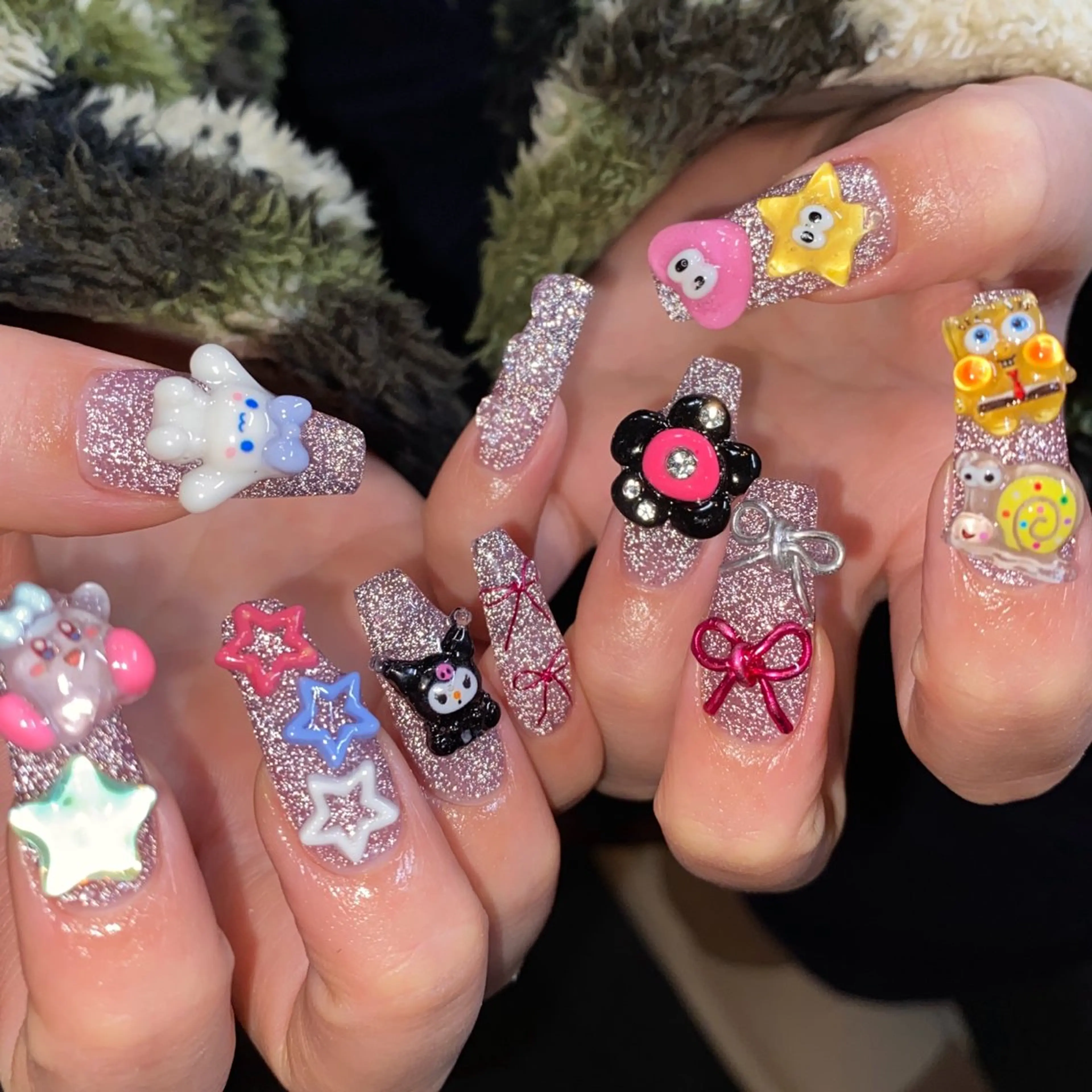 オフ無し⭐️チップ長さ出し➕アートコース(時間内アート10本まで可能)噛爪の方は予約不可の写真