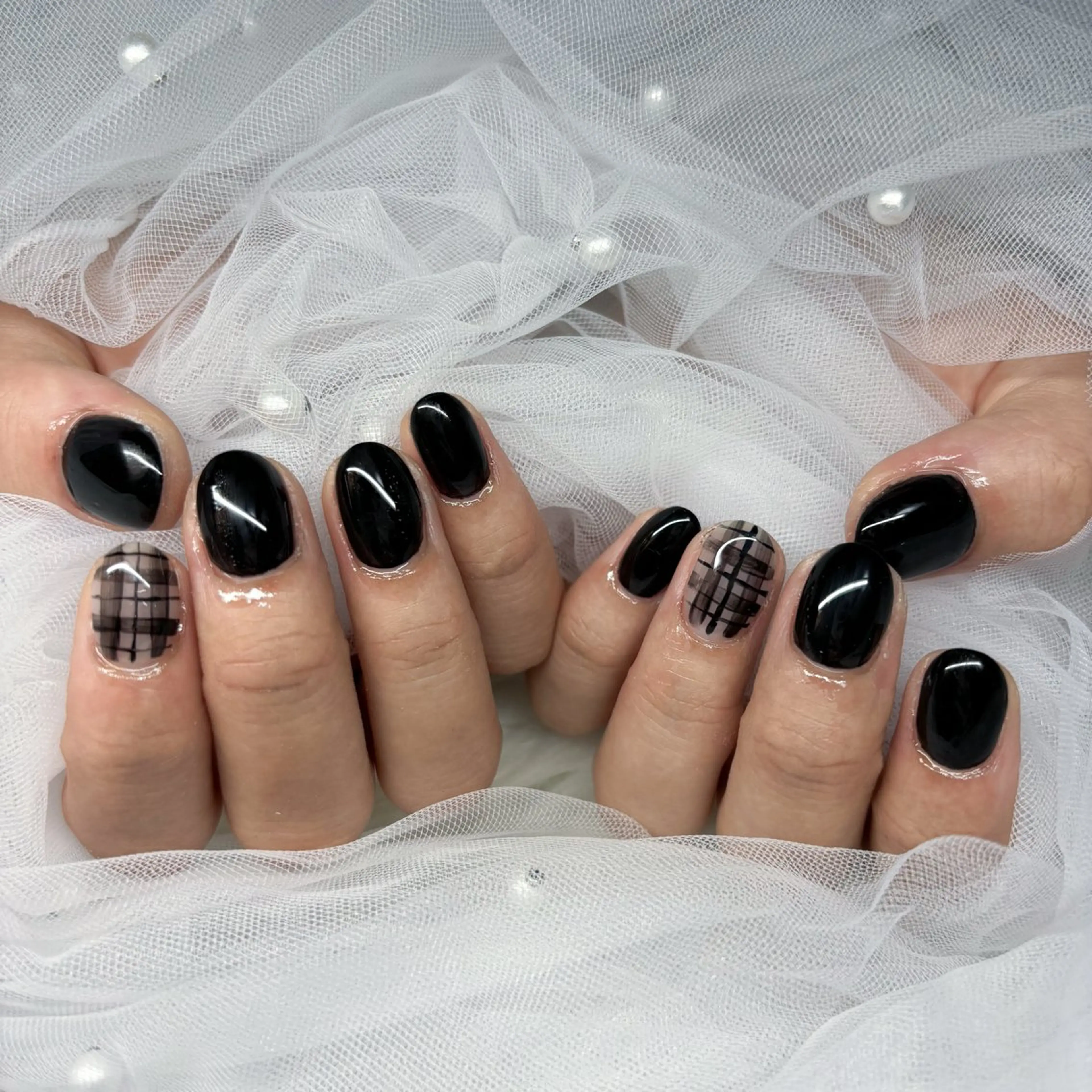 ネイル ショートネイル ハンドネイル Yappy kurumiのネイルデザイン