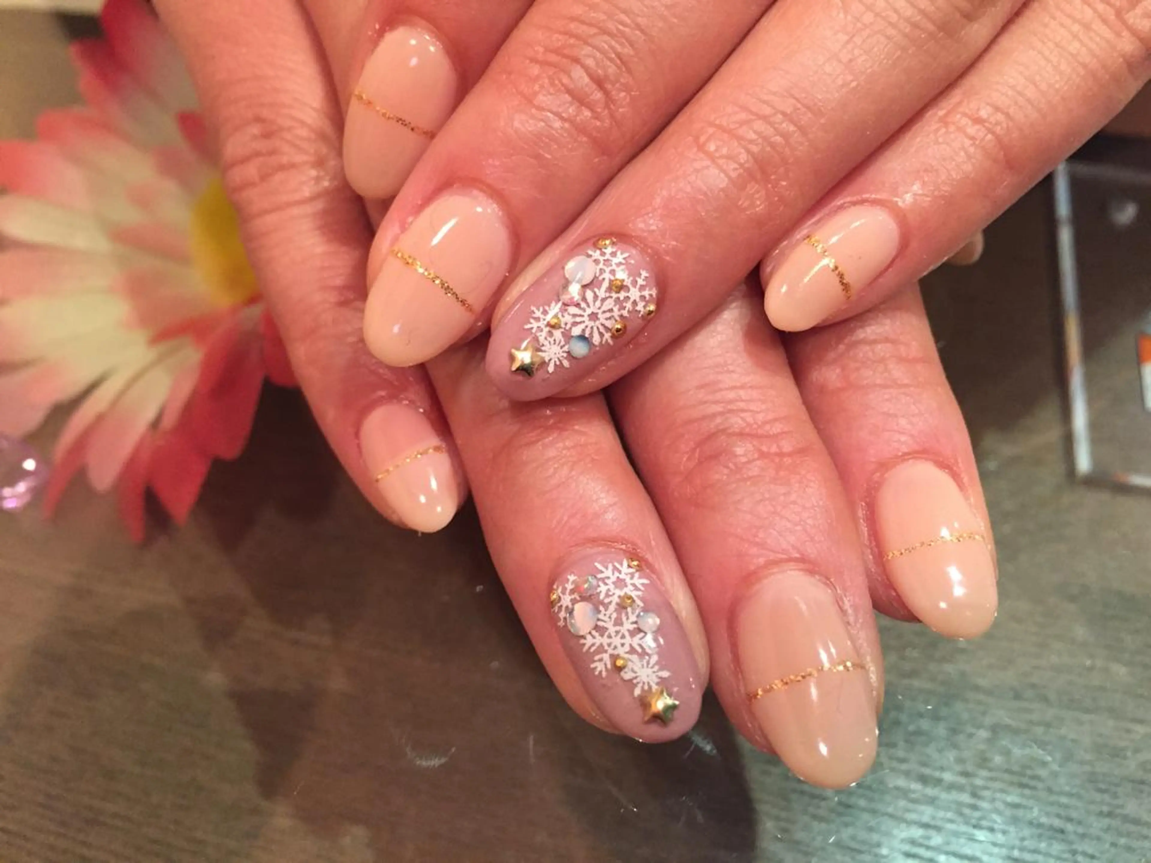 ネイル 冬ネイル クリスマス Nest 三田のマツエク・マツパデザイン