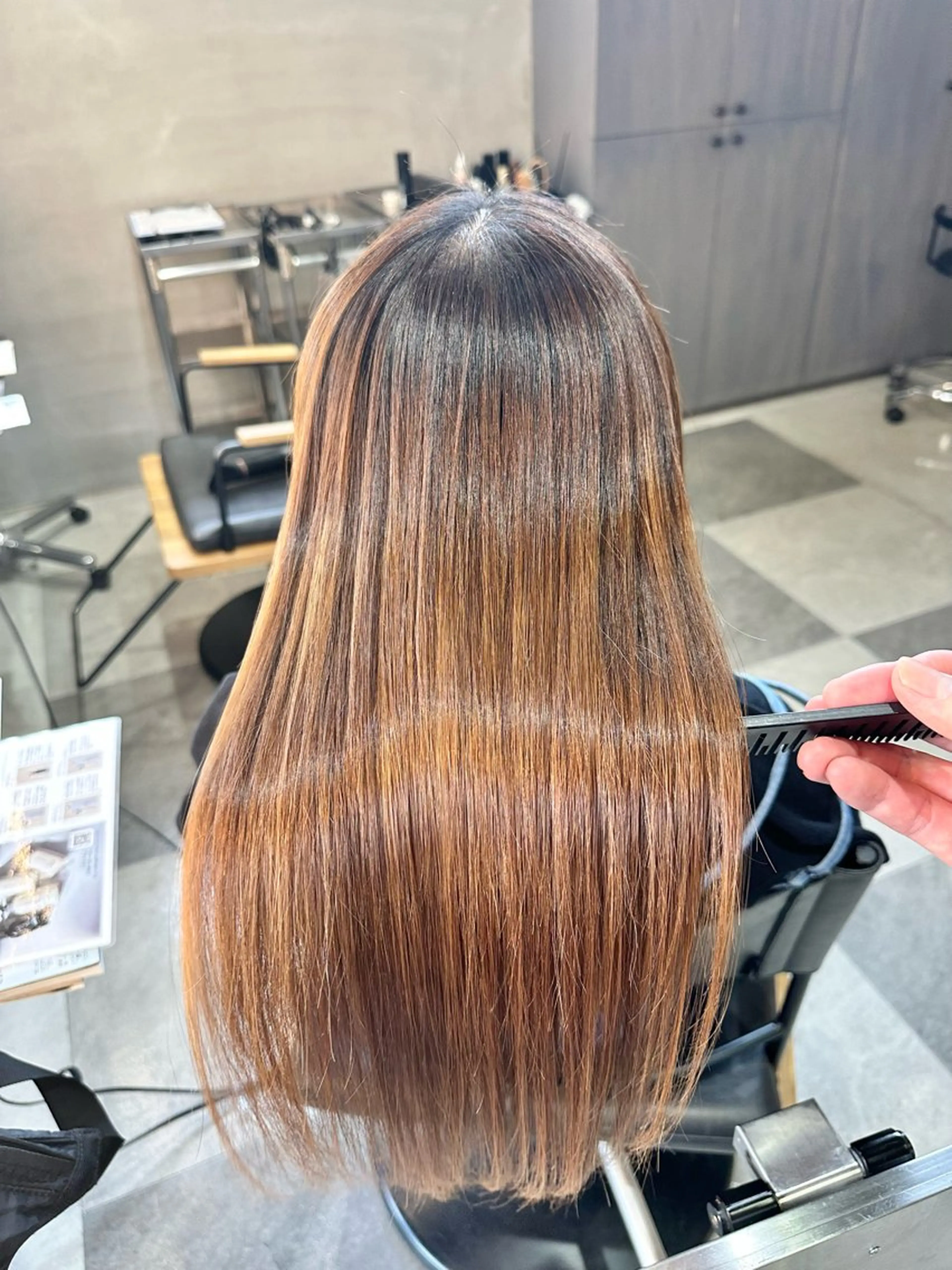 ロング 縮毛矯正 髪質改善|縮毛矯正 ◎店長◎Keitaのヘアスタイル