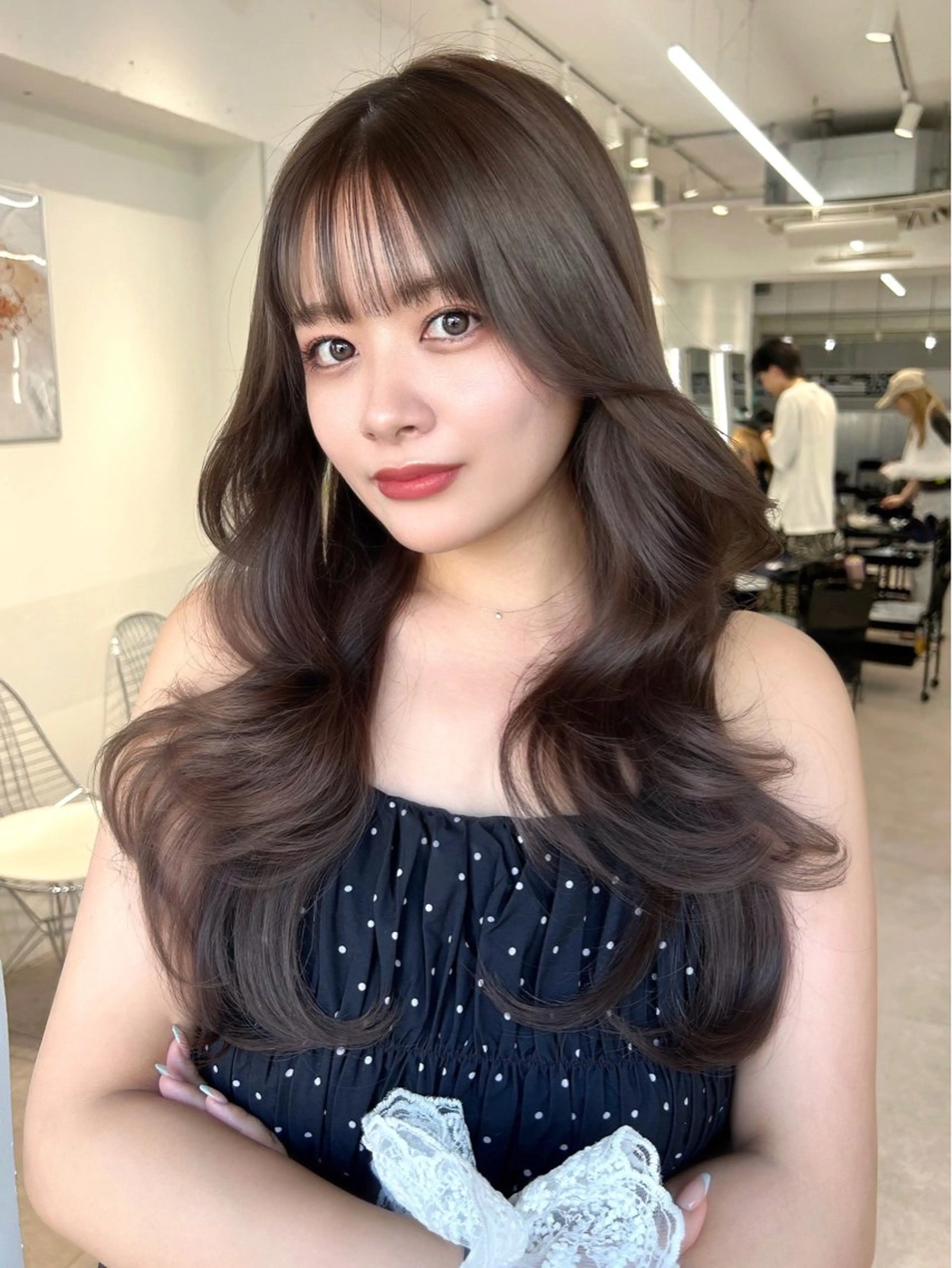 ロング カラー ハイレイヤー レイヤーカット カット トリートメント ✨レイヤーカット 海外ヘア/原宿✨のヘアスタイル