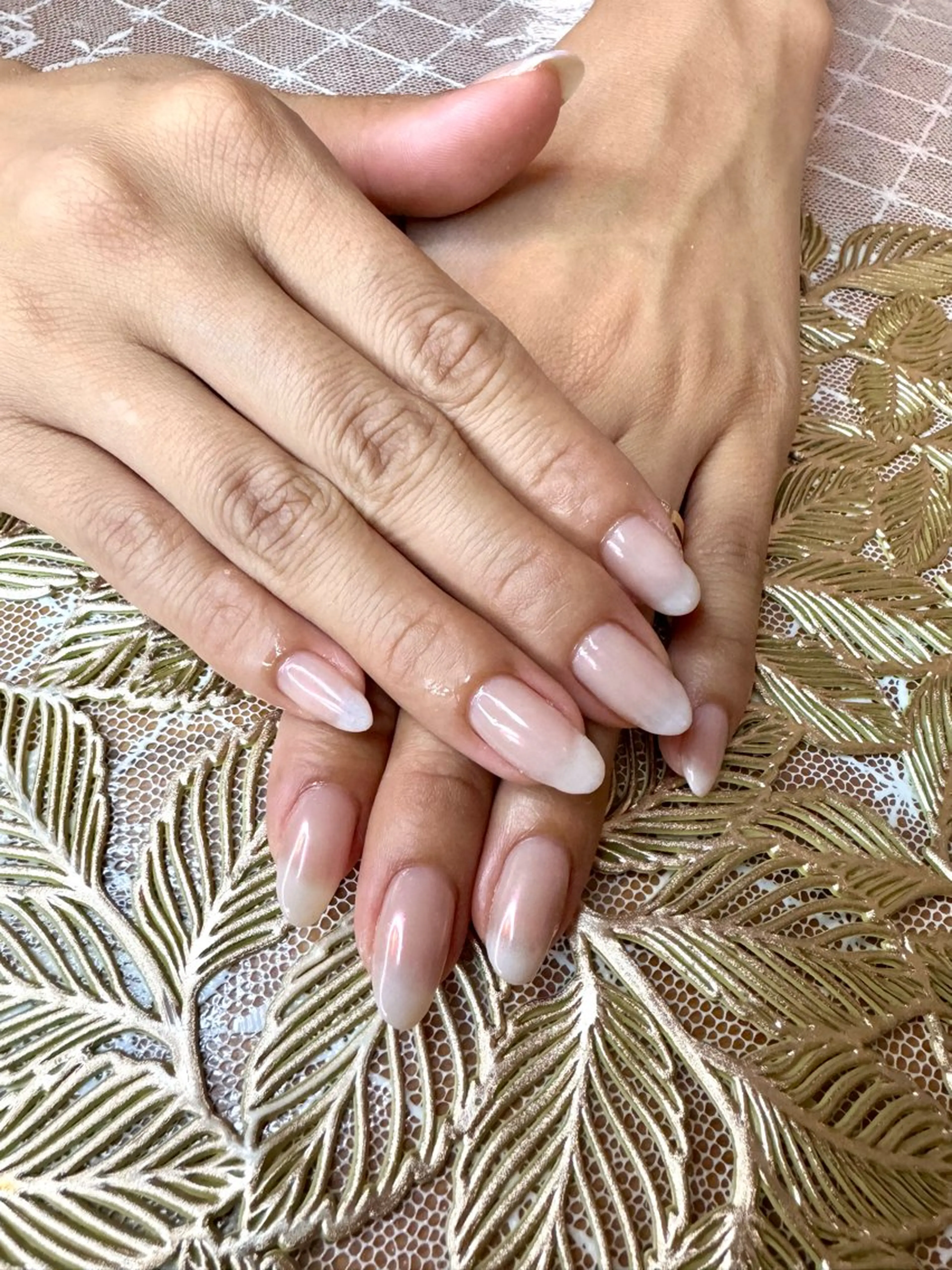 ネイル グラデーション ピンク CALMIA.,eyelash • eyebrow • wax 2F所属・前田 菜美のネイルデザイン