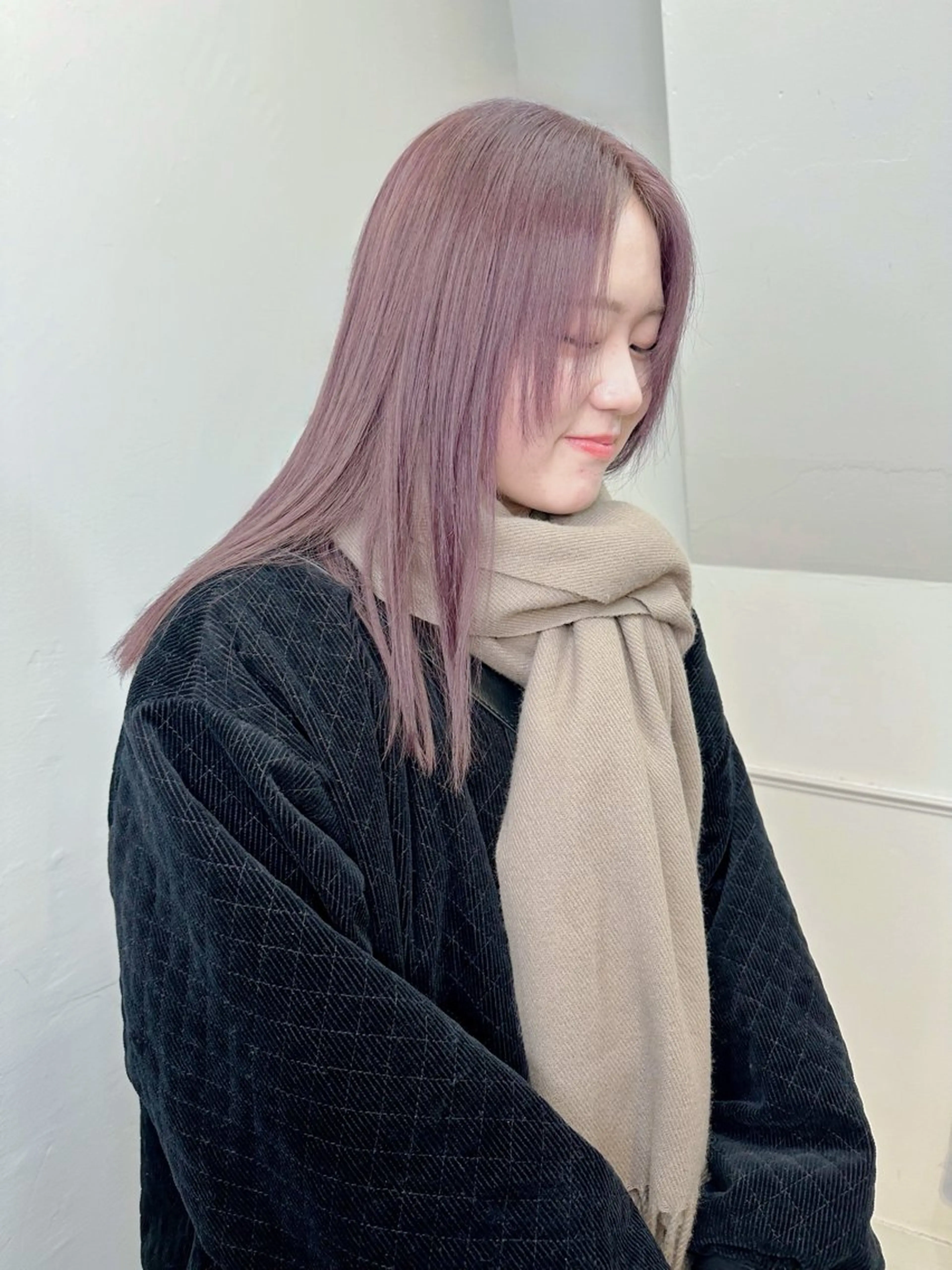 カラー ヘアカラー トリートメント 艶髪カラー/レイヤ ー支持No.1renのヘアスタイル