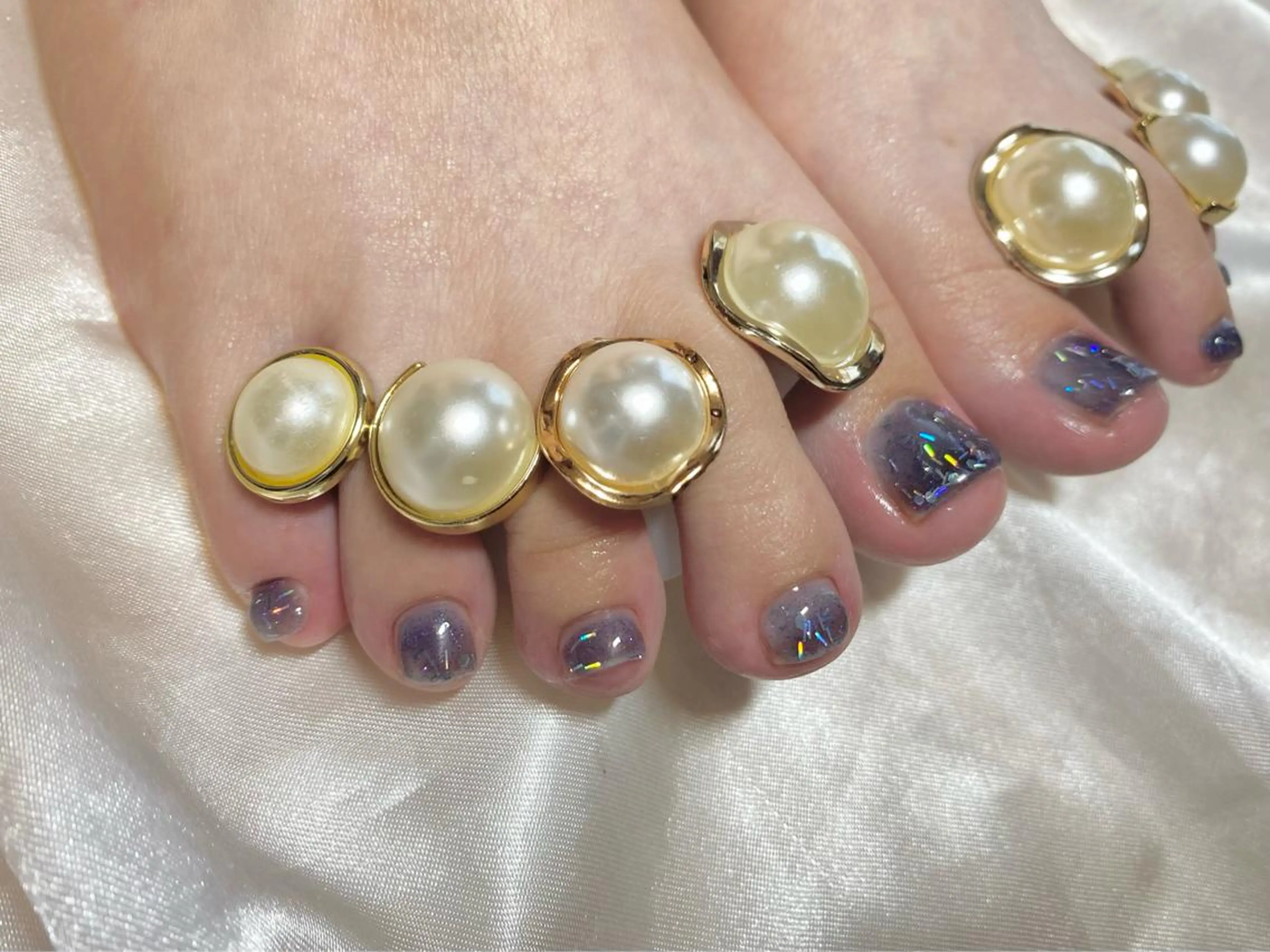 キッズ ネイル フットネイル 韓国ネイル ワンカラーネイル フットネイル おうちネイルサロン RINAのその他イメージ