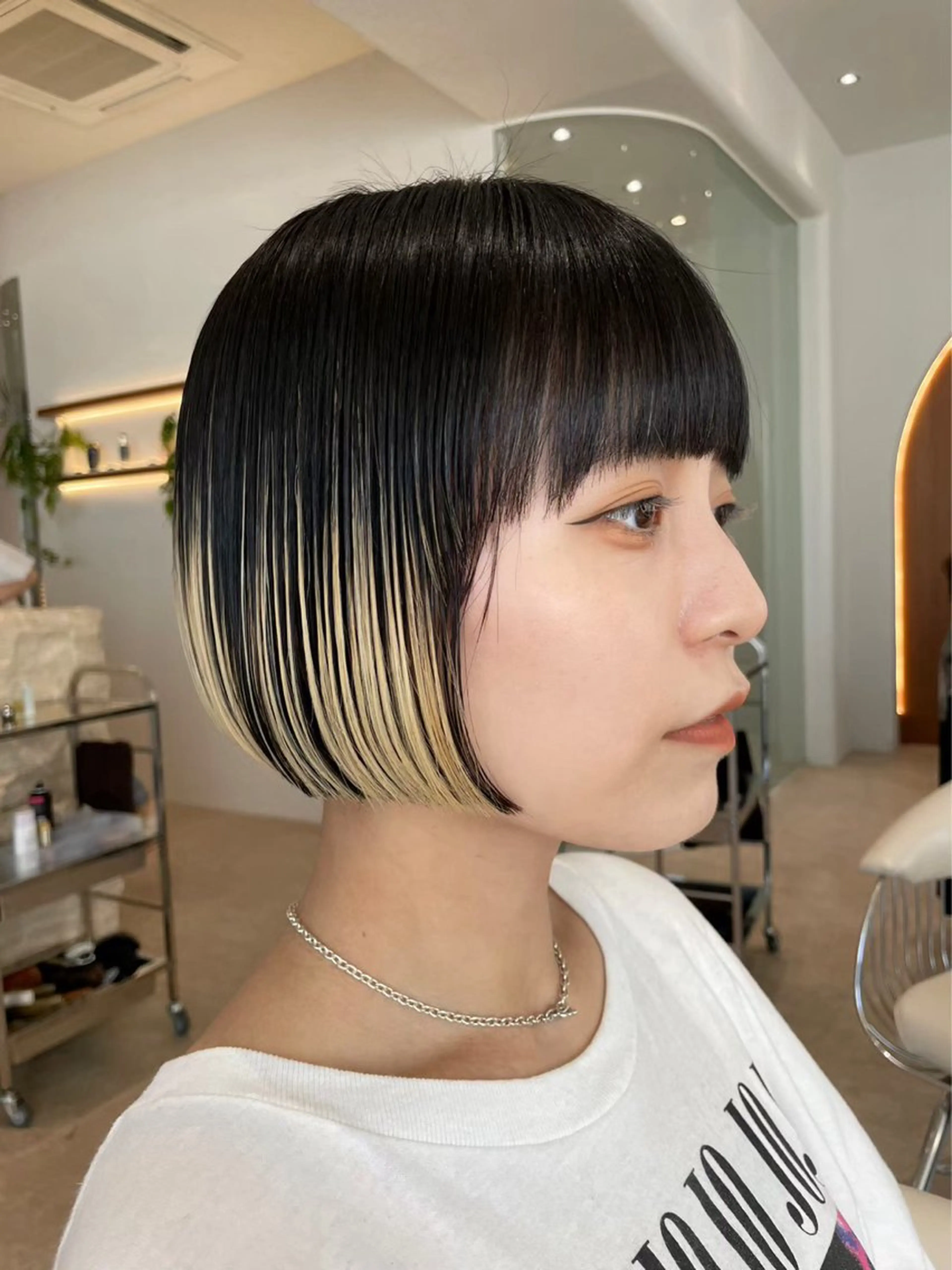 ショート カラー 天神/韓国レイヤー /髪質改善/ココロのヘアスタイル