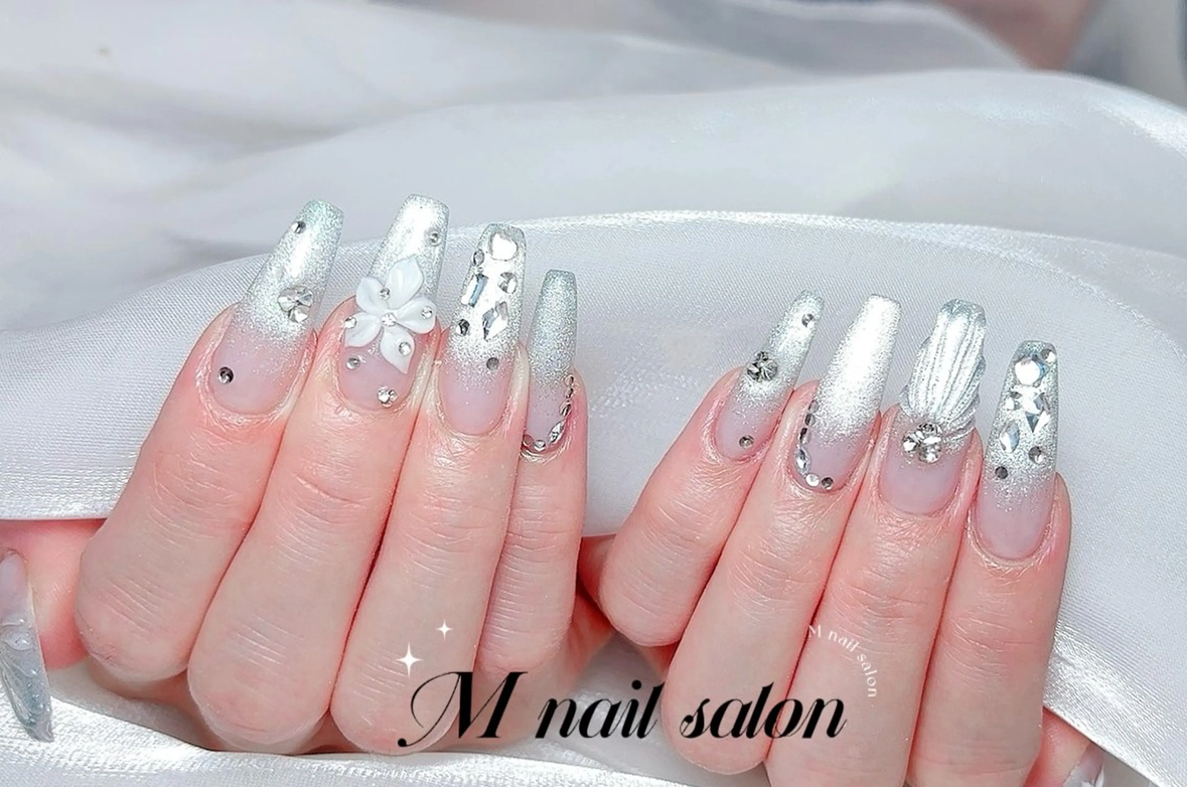 ネイル ハンドネイル M🌷nail 長さだし専門店のネイルデザイン