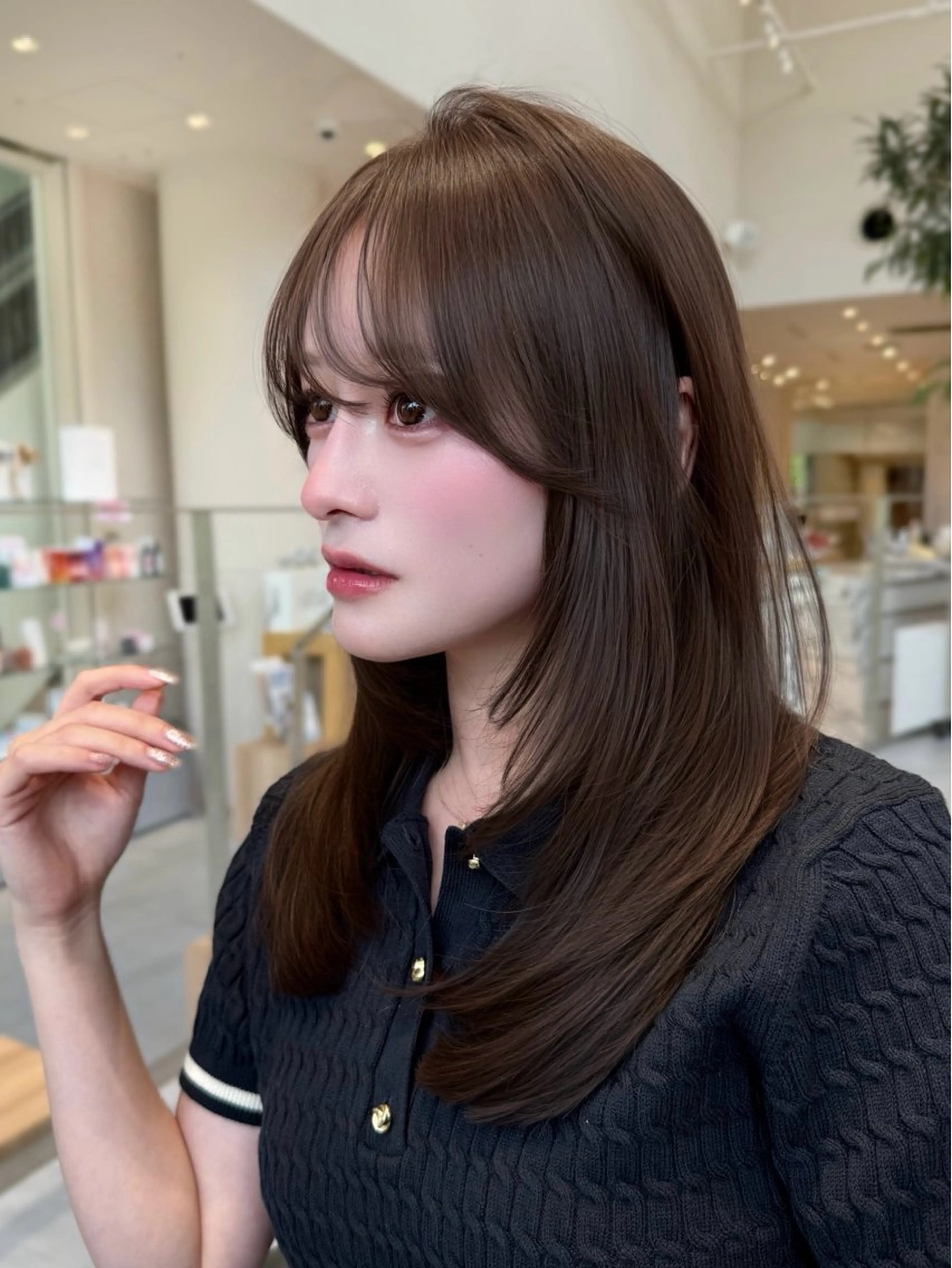 ロング スズキ マユウのヘアスタイル