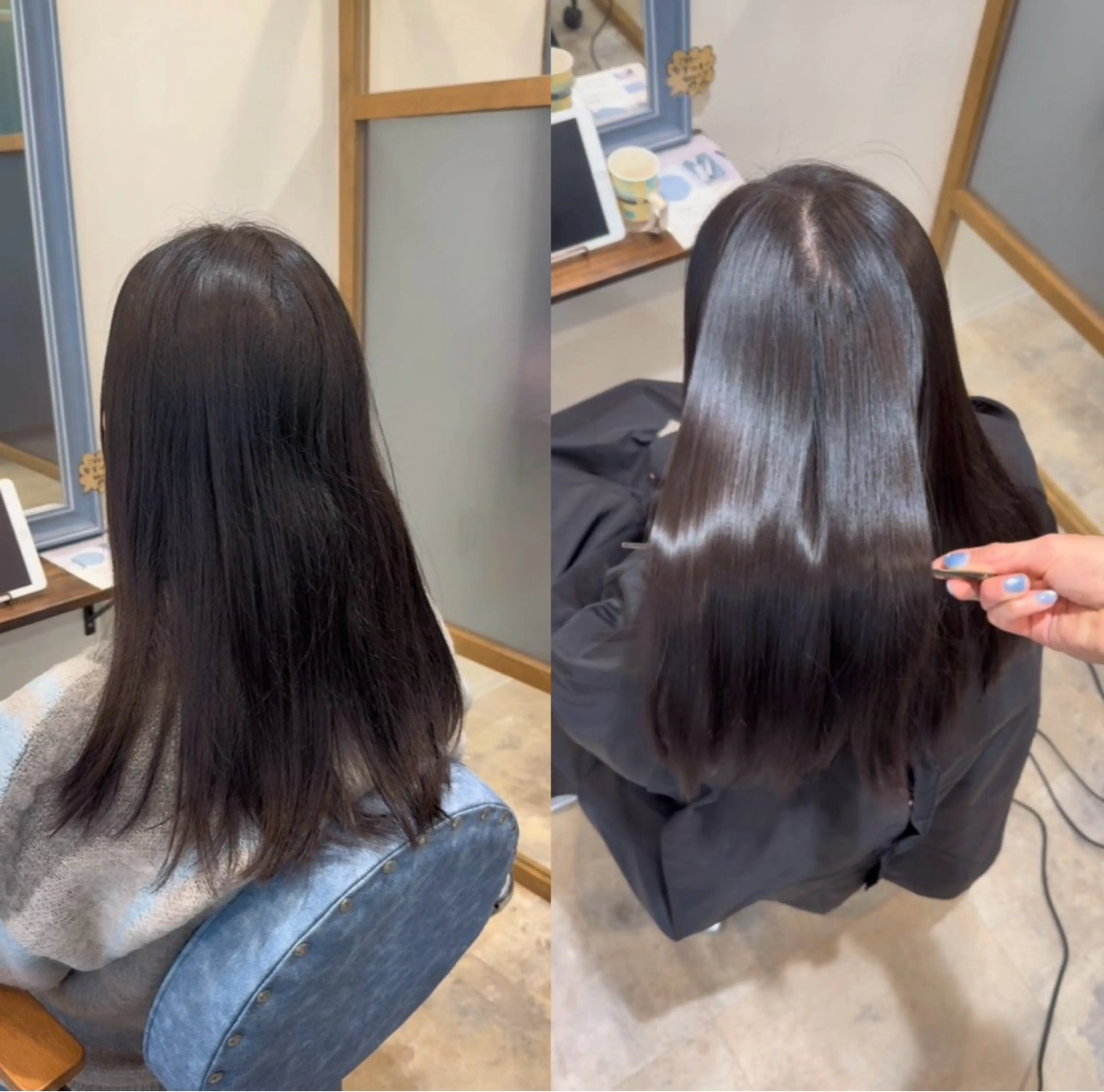 ロング 伸ばしかけ 縮毛矯正 トリートメント RapportSalonHANARE新浦安所属・本間 遥翔のヘアスタイル