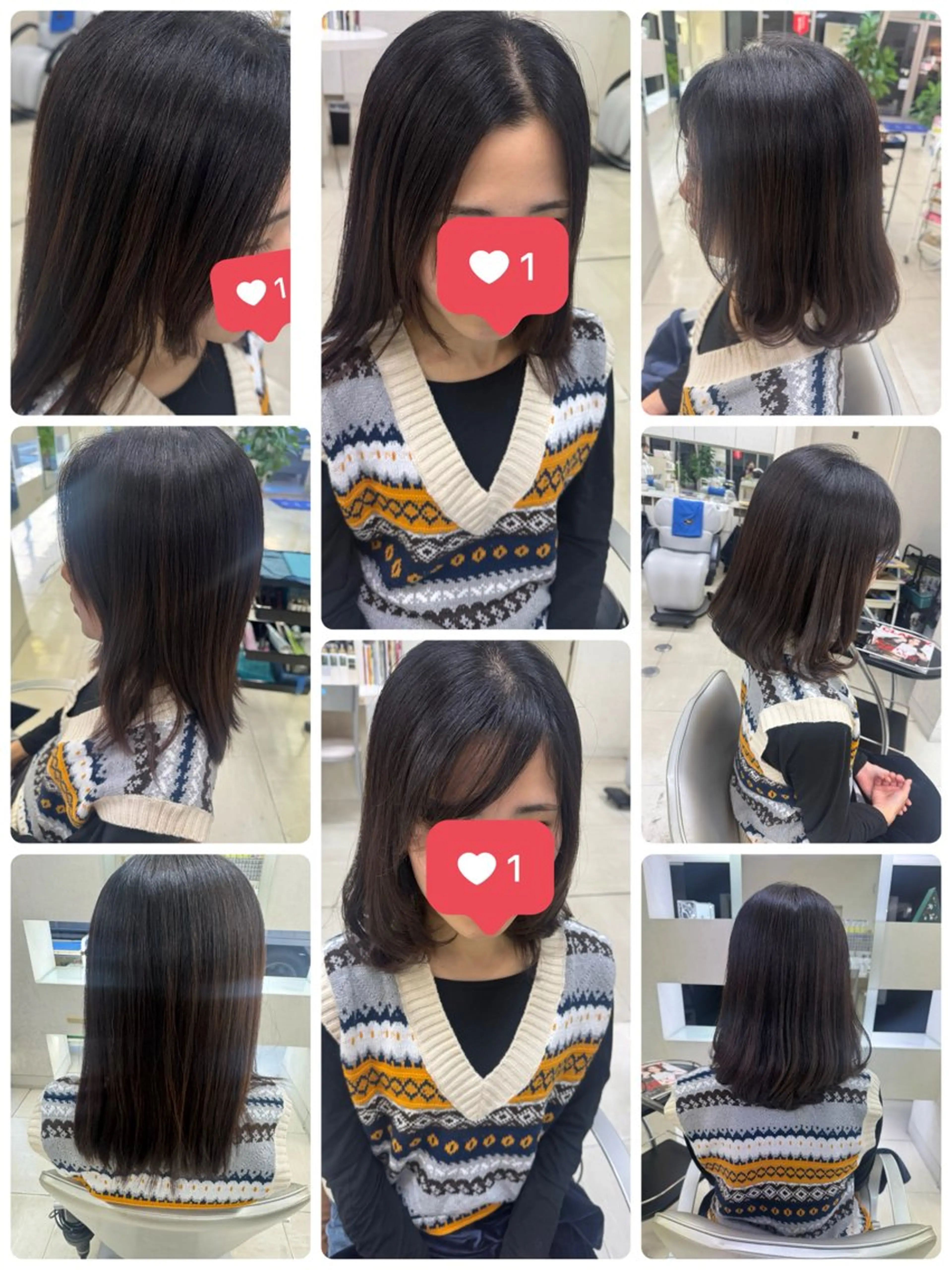 セミロング レイヤーカット タカハシ リナのヘアスタイル