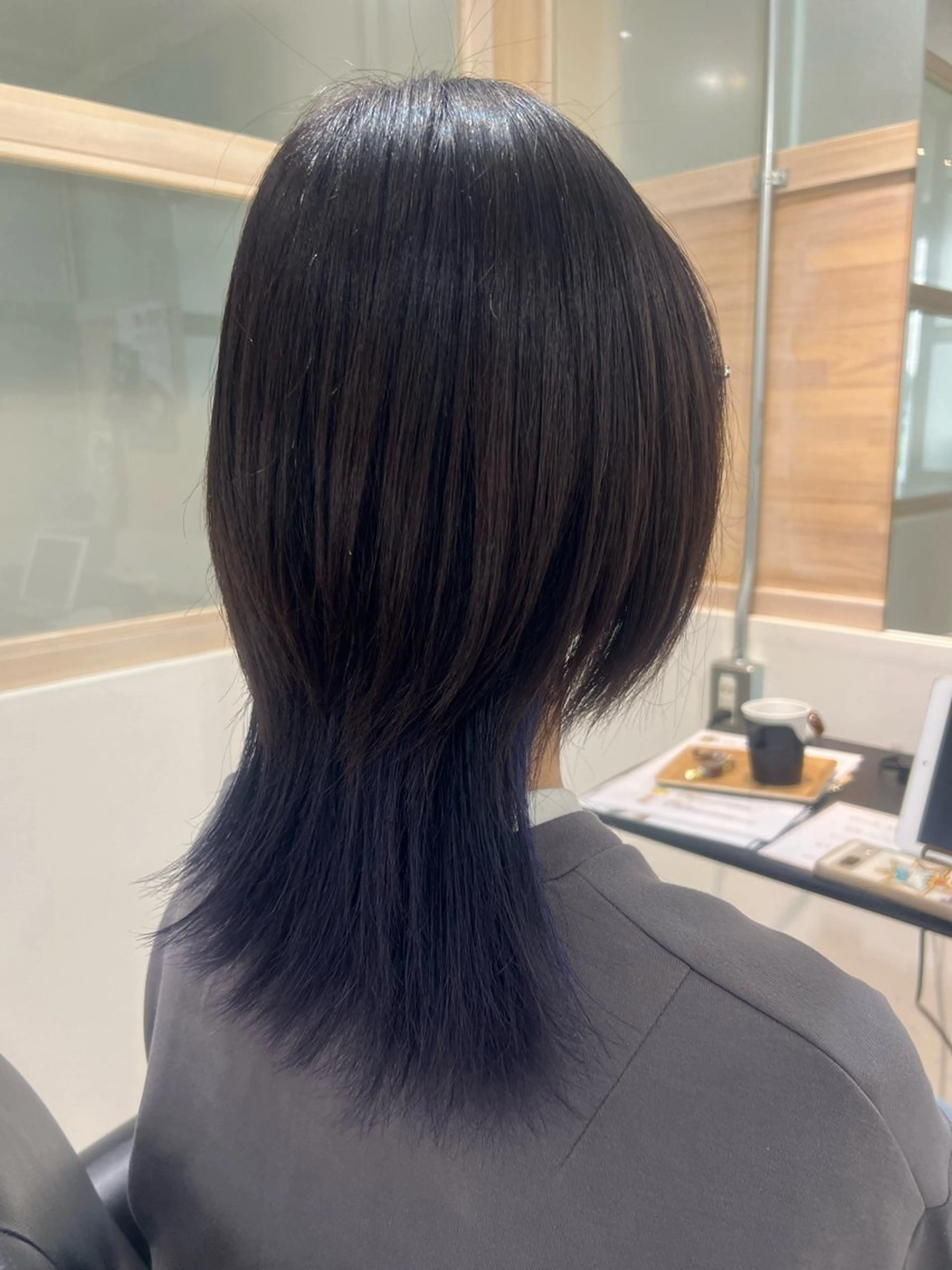 セミロング カット ヘアカラー トリートメント 🥣🫧‪艶カラー 🦋アカマ ミユ🦋のヘアスタイル