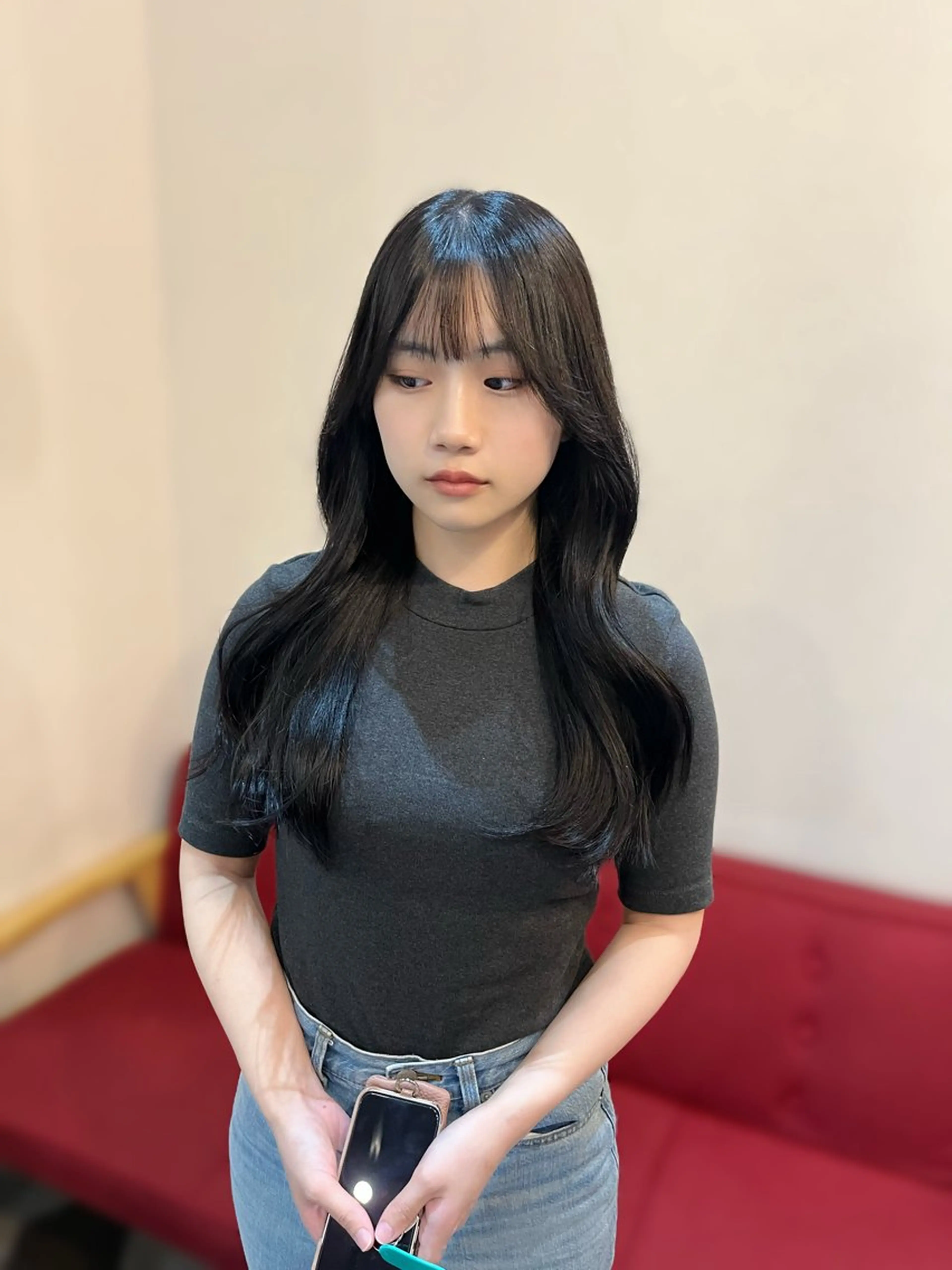 カラー ヘアアレンジ カット ヘアカラー 似合わせ顔まわり カット💛森尾真由美のヘアスタイル