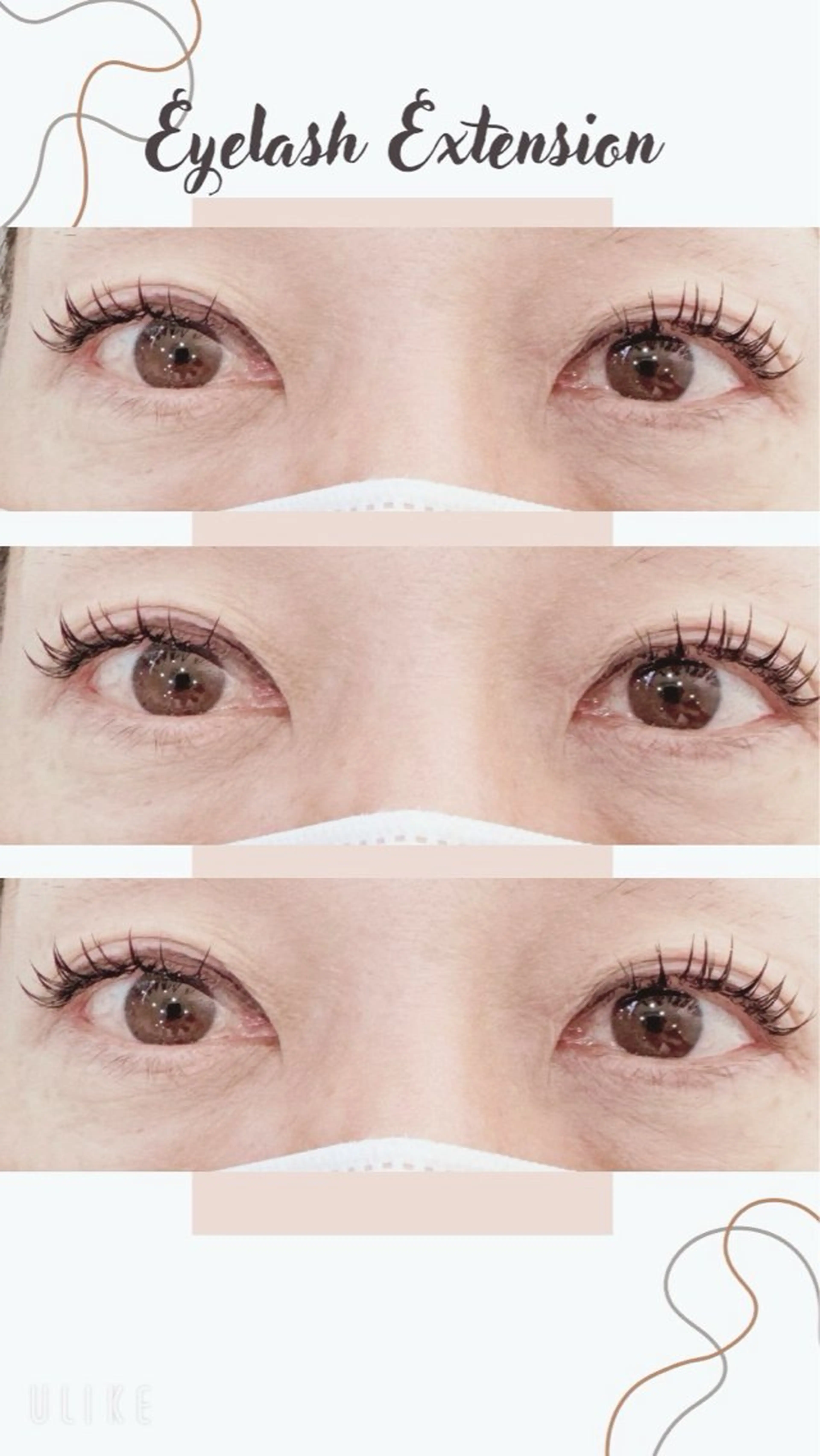 マツエク・マツパ フラットラッシュ aoi Bambiのマツエク・マツパデザイン