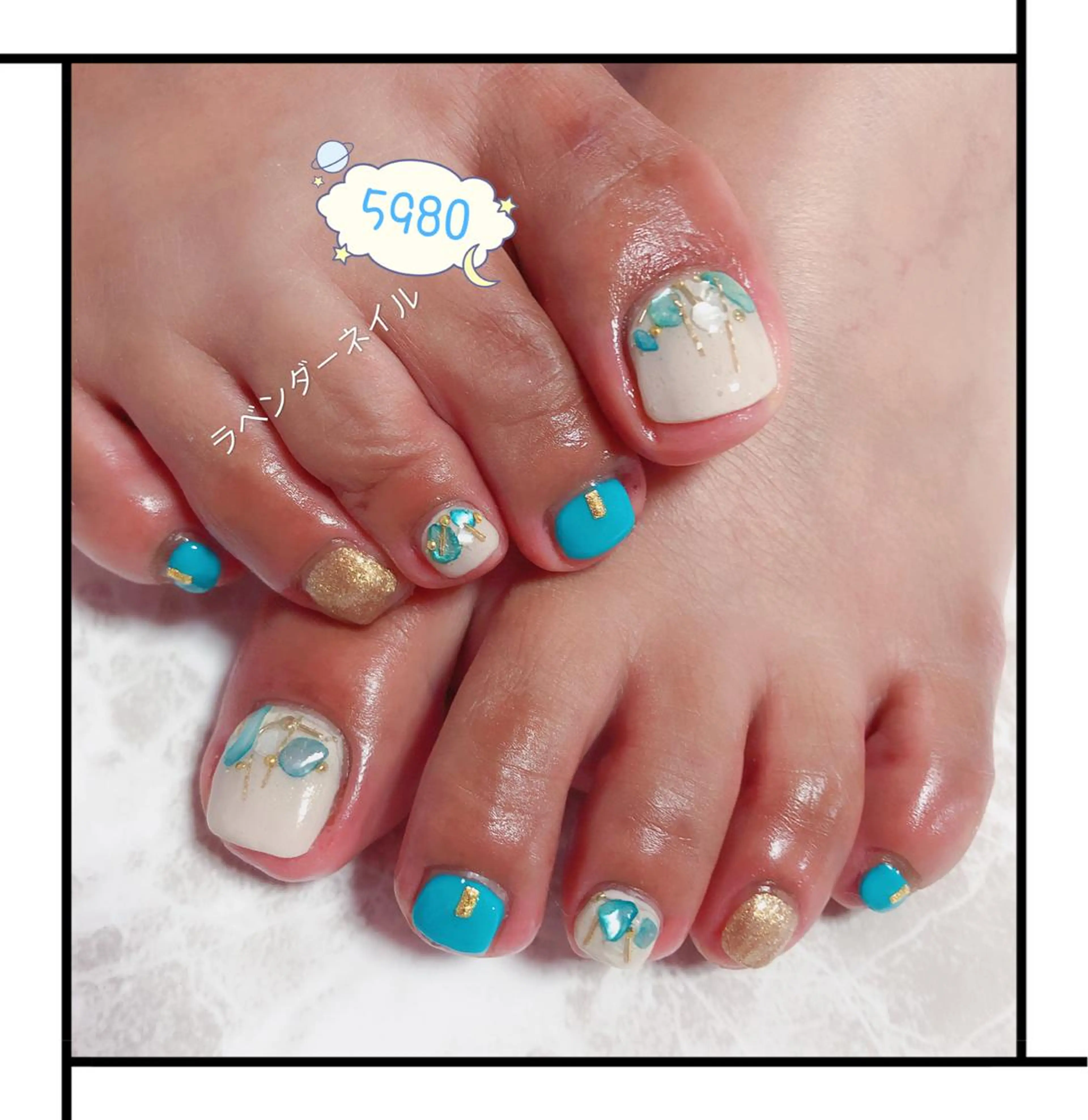 ネイル ラベンダー💖日暮里 ルル💖ネイルのネイルデザイン