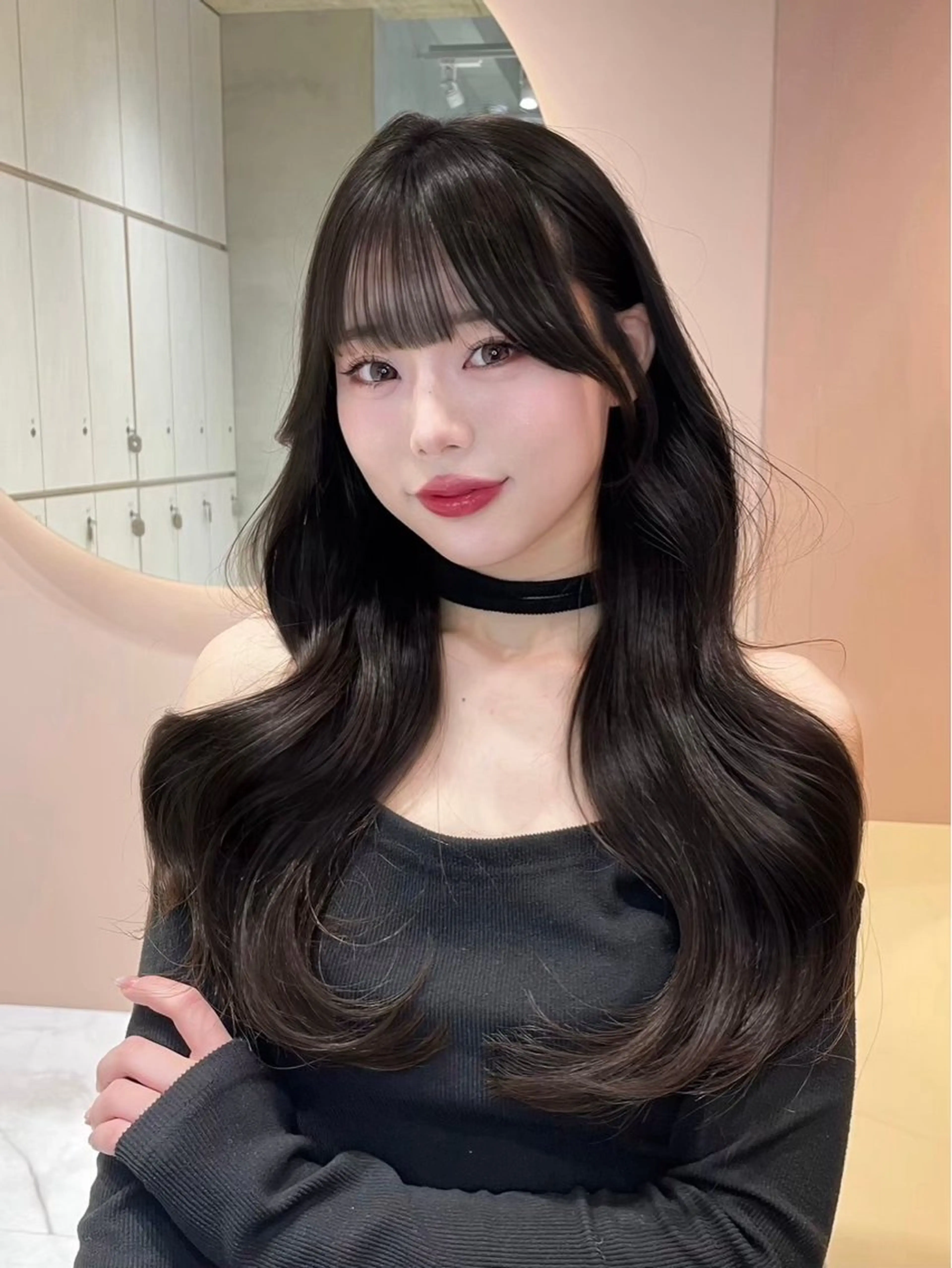ロング カラー ヘアアレンジ 韓国風ヘア レイヤーカット カット ヘアカラー トリートメント ヘアセット 大宮‎🩵縮毛矯正 髪質改善 佐藤 和のヘアスタイル