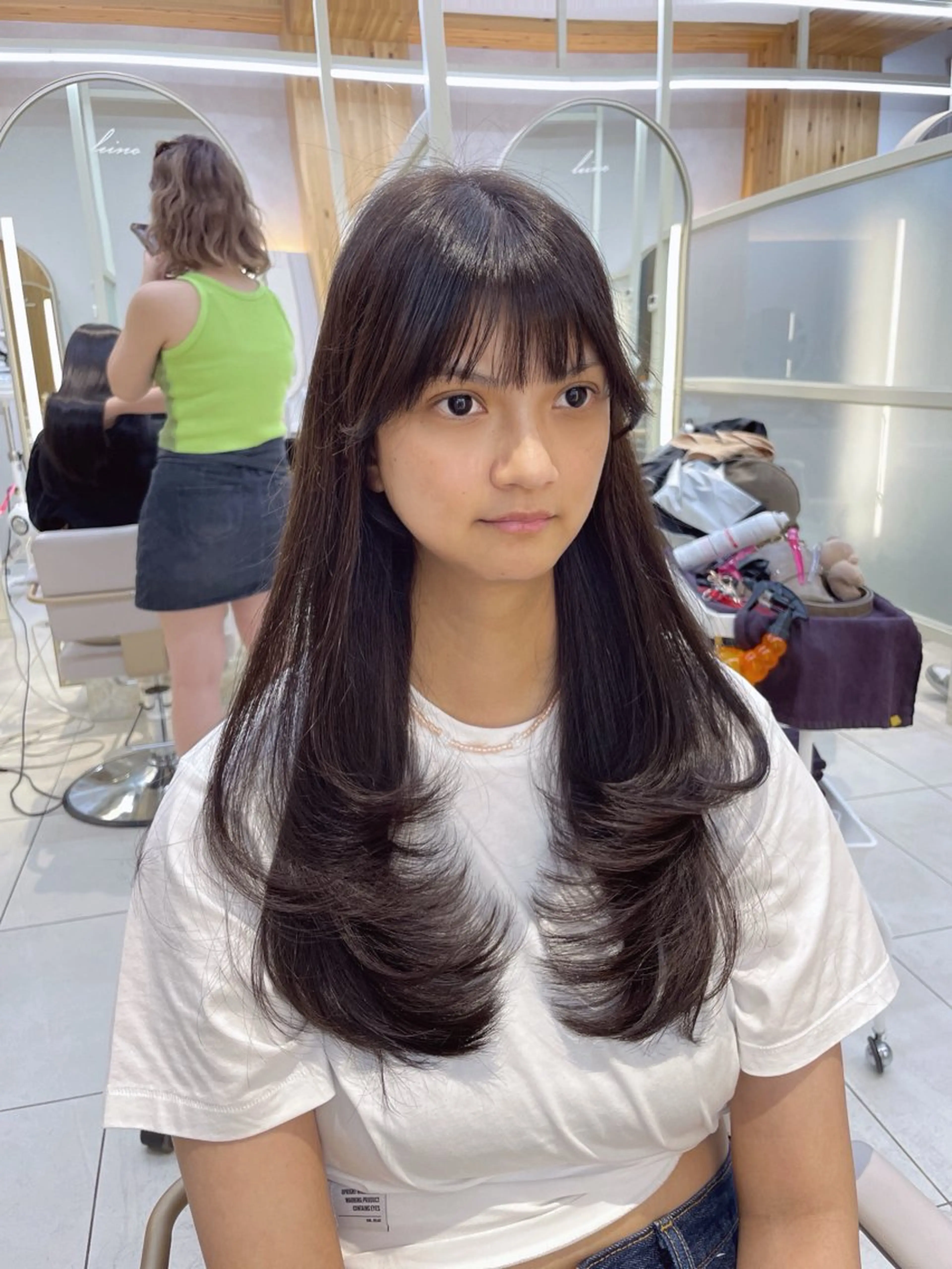 セミロング 顔周り/透明感カラー /韓国ヘア/TAKUのヘアスタイル