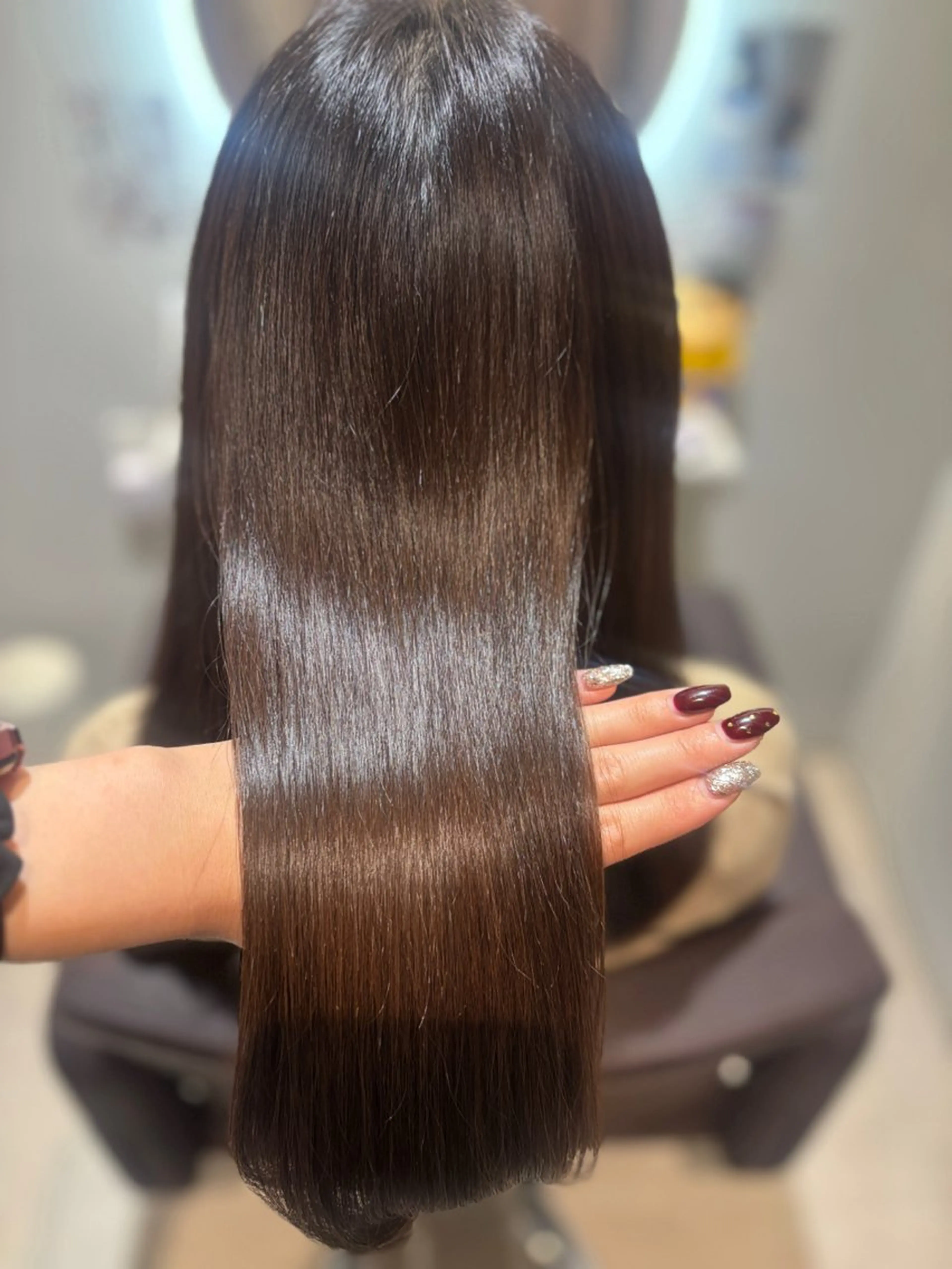 ロング カラー カット ヘアカラー トリートメント 髪質改善カラー ブラウン🤎YUMEのヘアスタイル