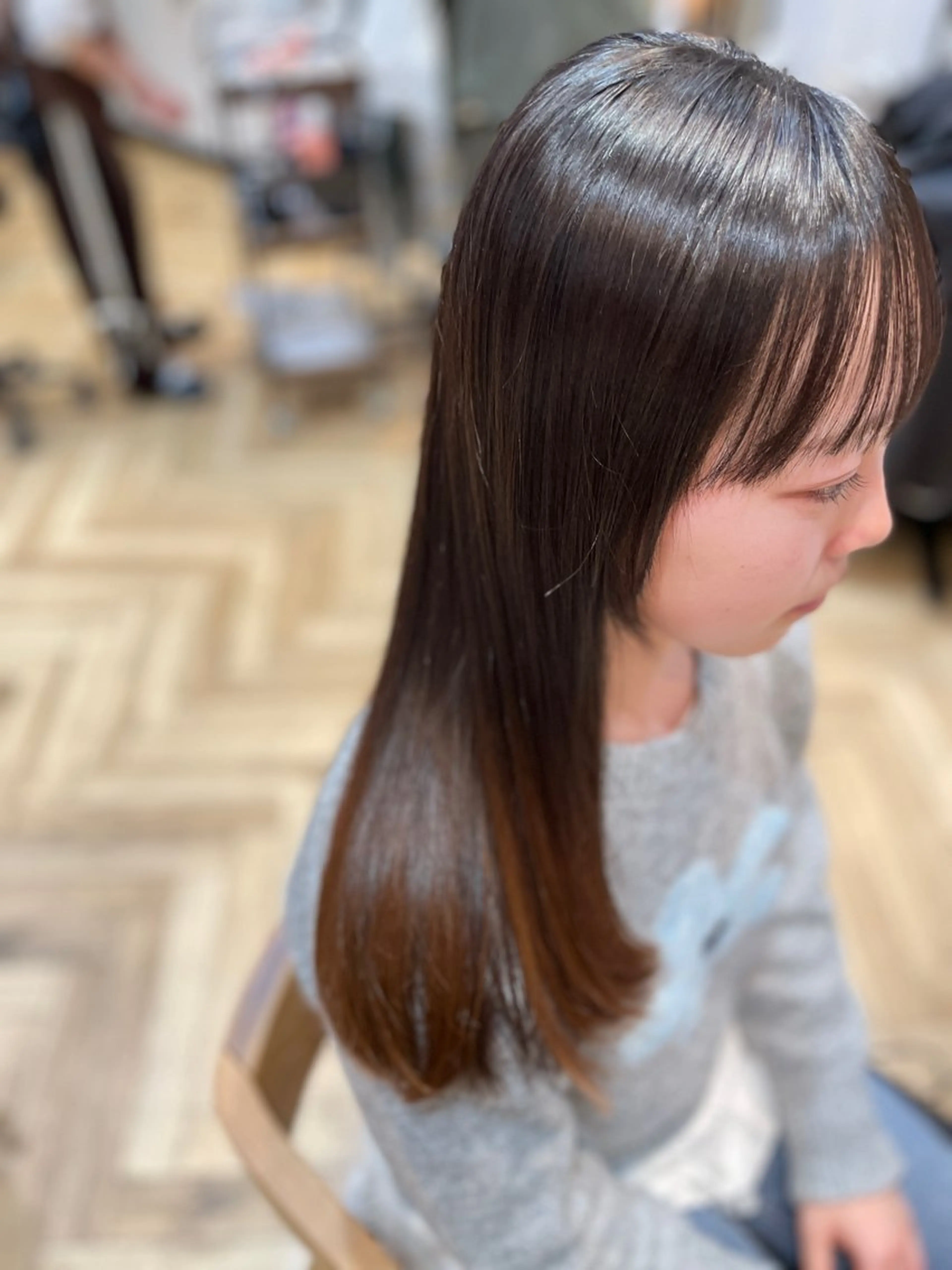 ロング 顔周りカット カット 望恵🌸 韓国🇰🇷スタイルのヘアスタイル