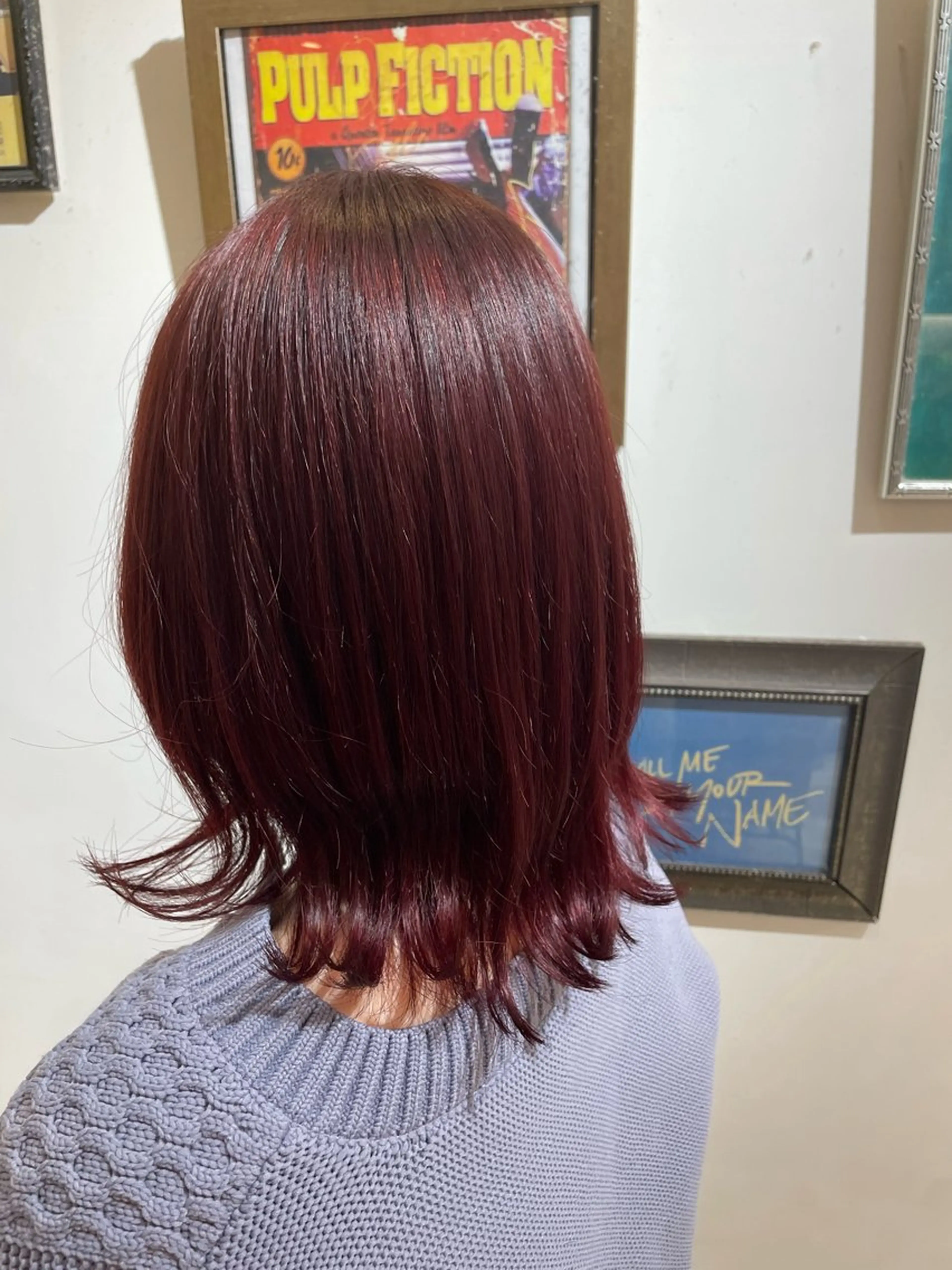 カラー ブリーチなしWカラー 縮毛矯正・清水天空のヘアスタイル