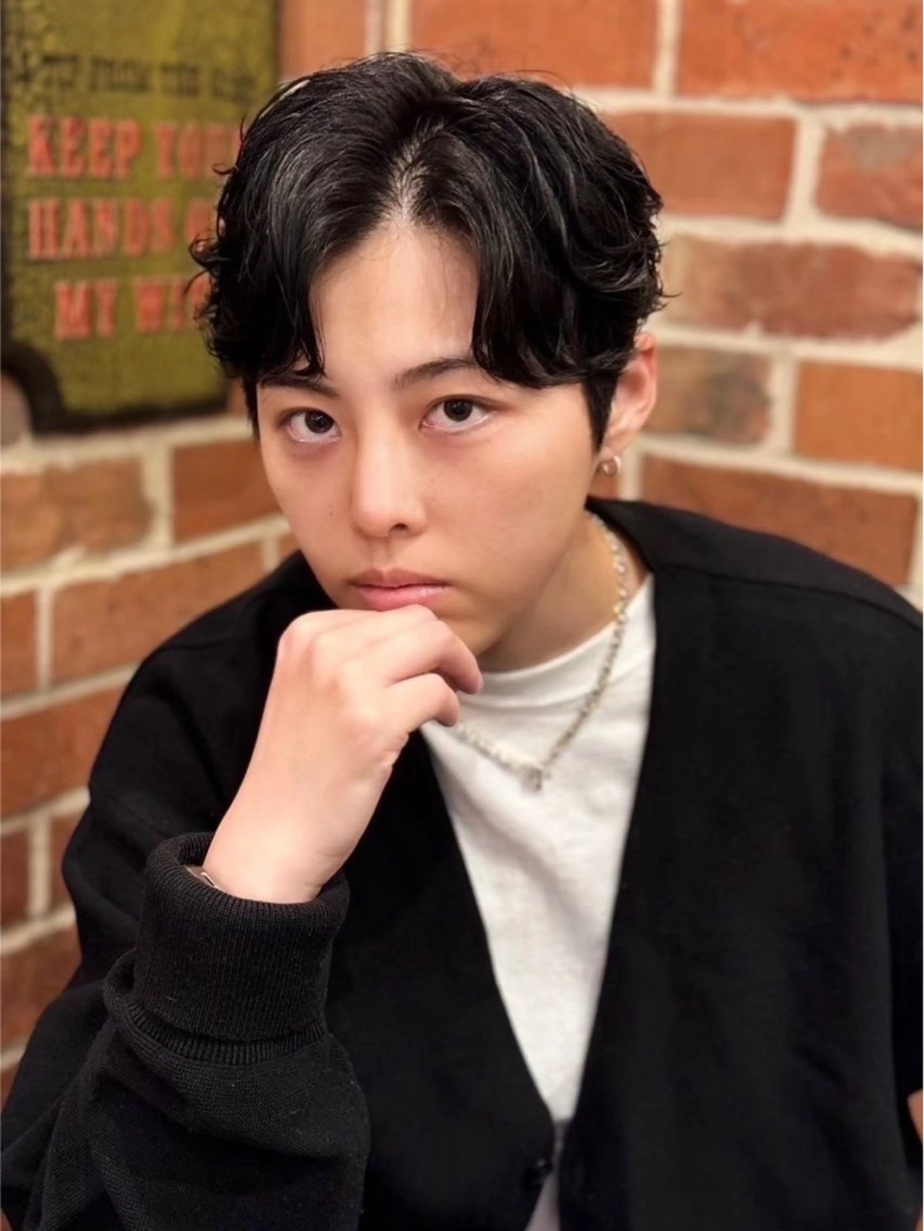 ショート パーマ 田場 彪太郎のヘアスタイル