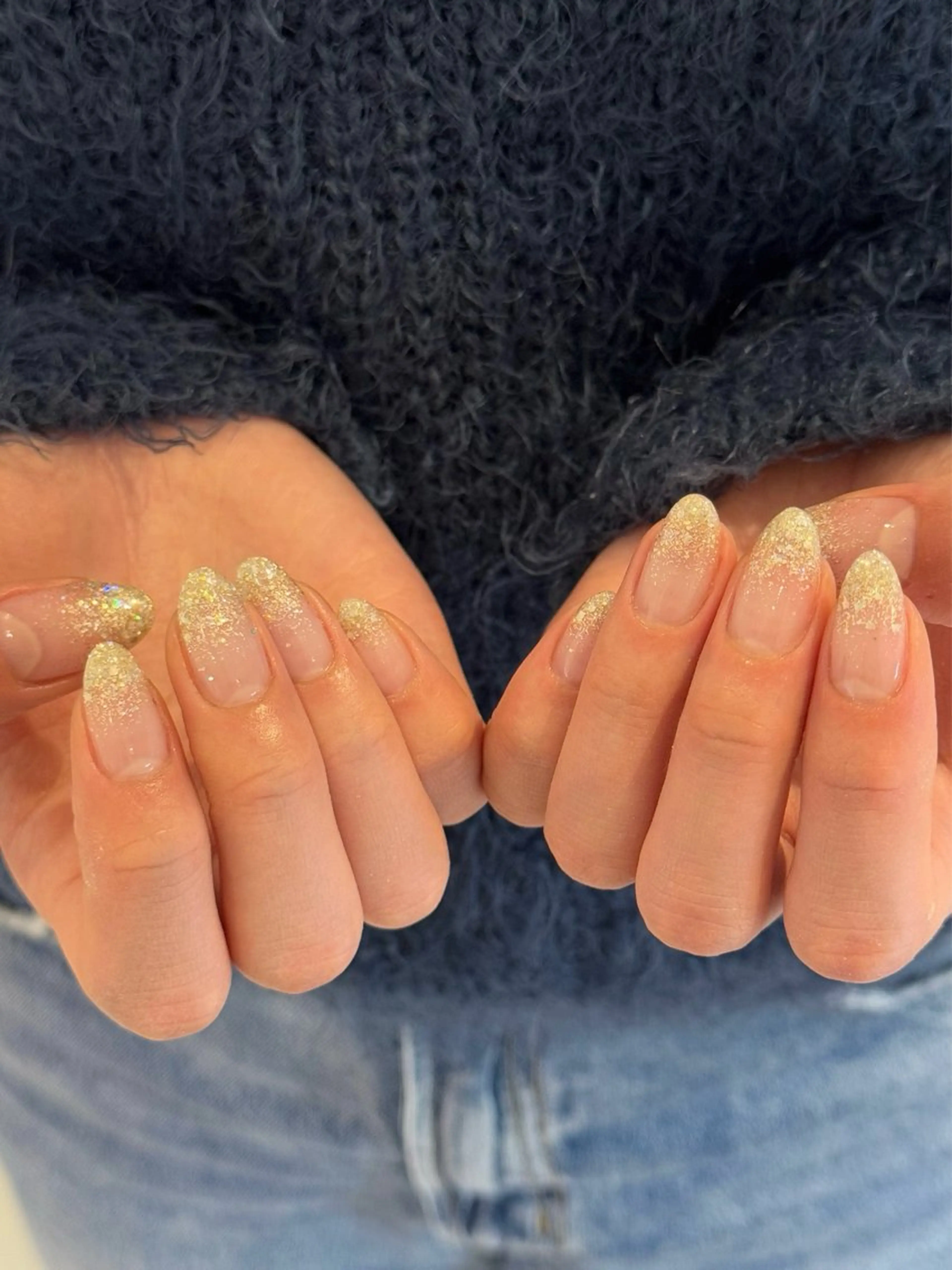 ネイル ラメ(グリッター) ラメグラデーション melty 表参道 manoのネイルデザイン