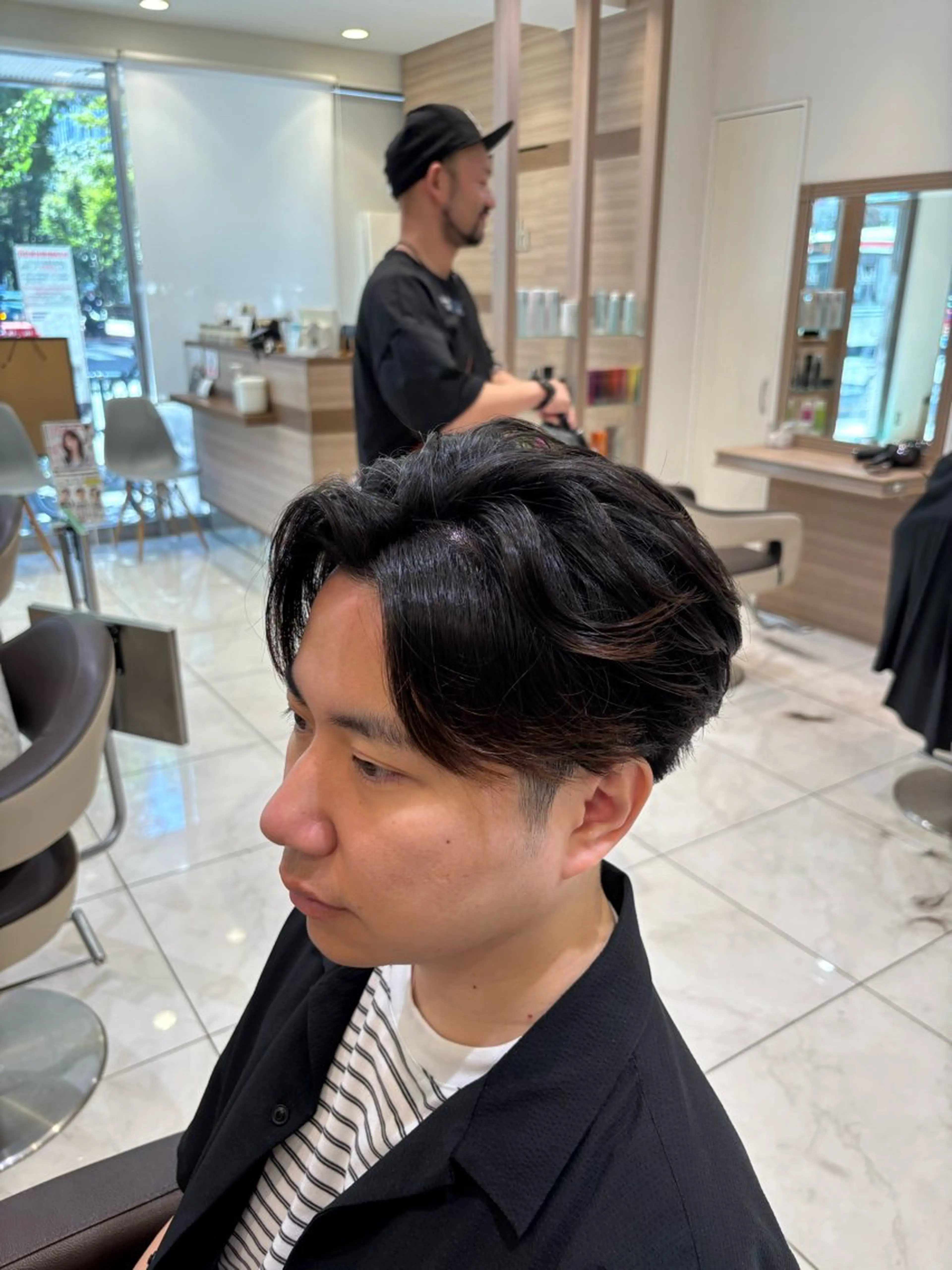 パーマ メンズ カット パーマ 山本 侑平のヘアスタイル