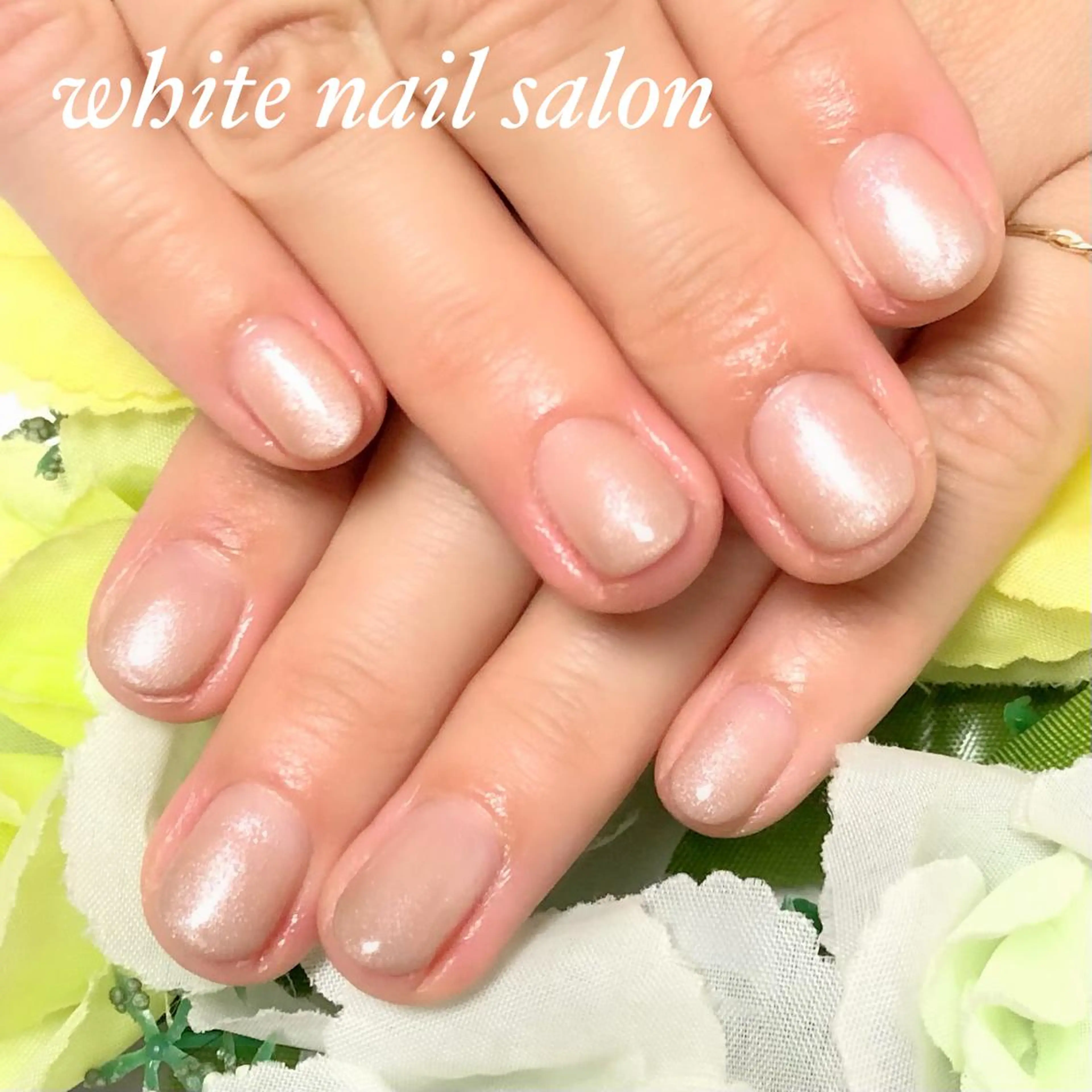ネイル アートネイル フレンチネイル ジェルネイル ハードジェル 持ち込み ハンドネイル white nail salonのネイルデザイン