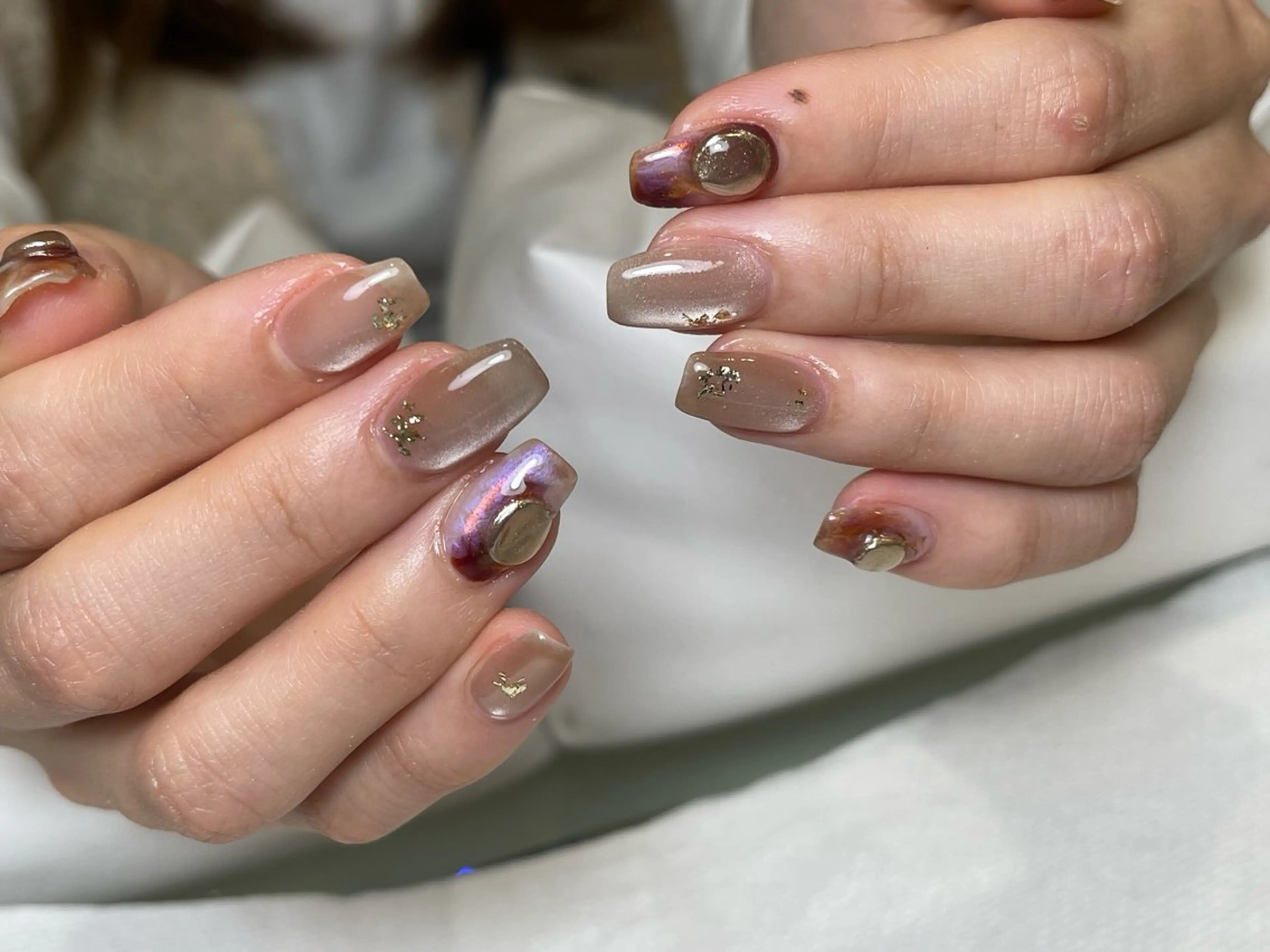 ハンド🍀他店オフ込み💎10本アートの写真