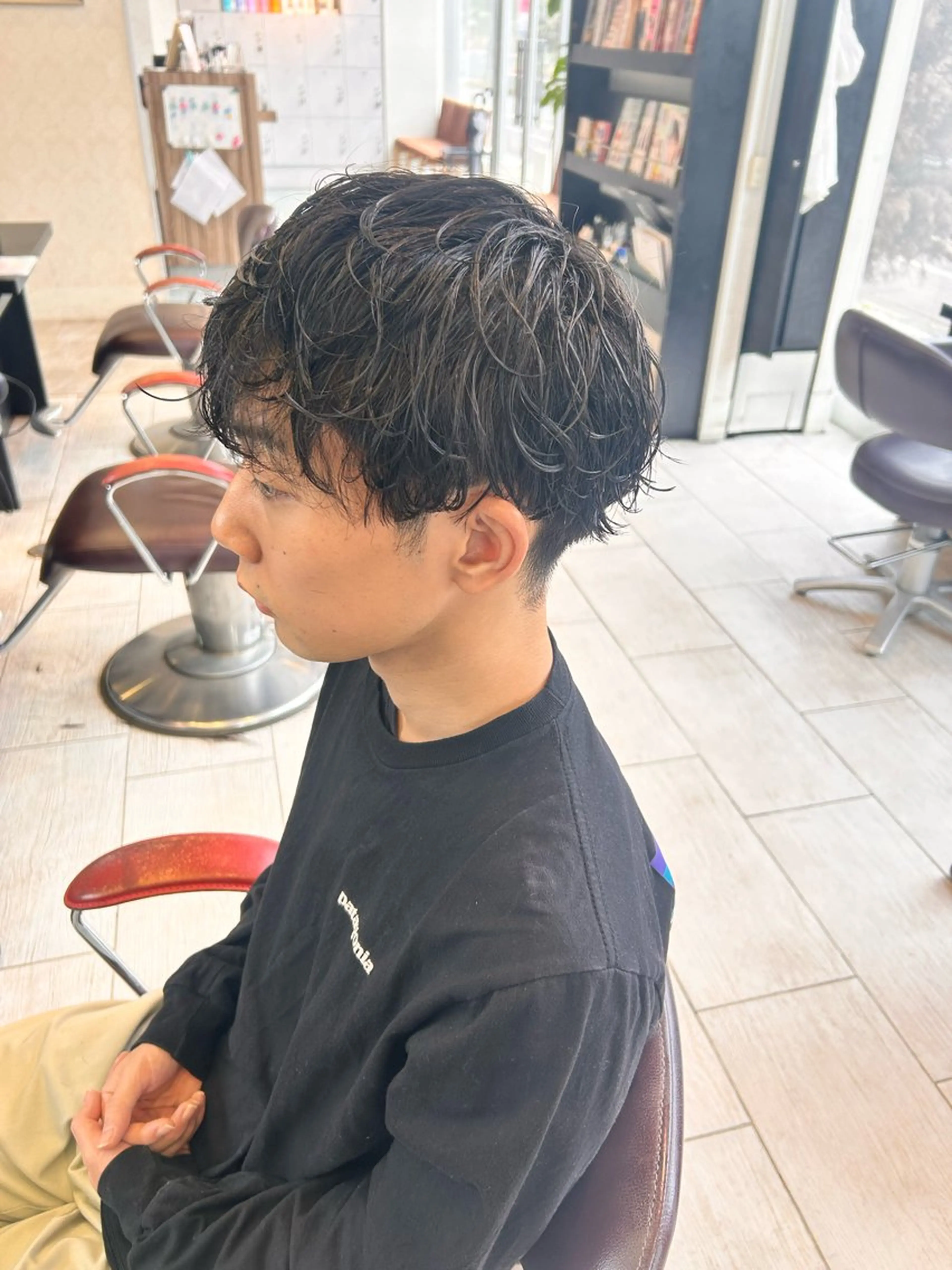 ショート パーマ メンズ カット パーマ EARTH大宮宮原店所属・ri kuのヘアスタイル