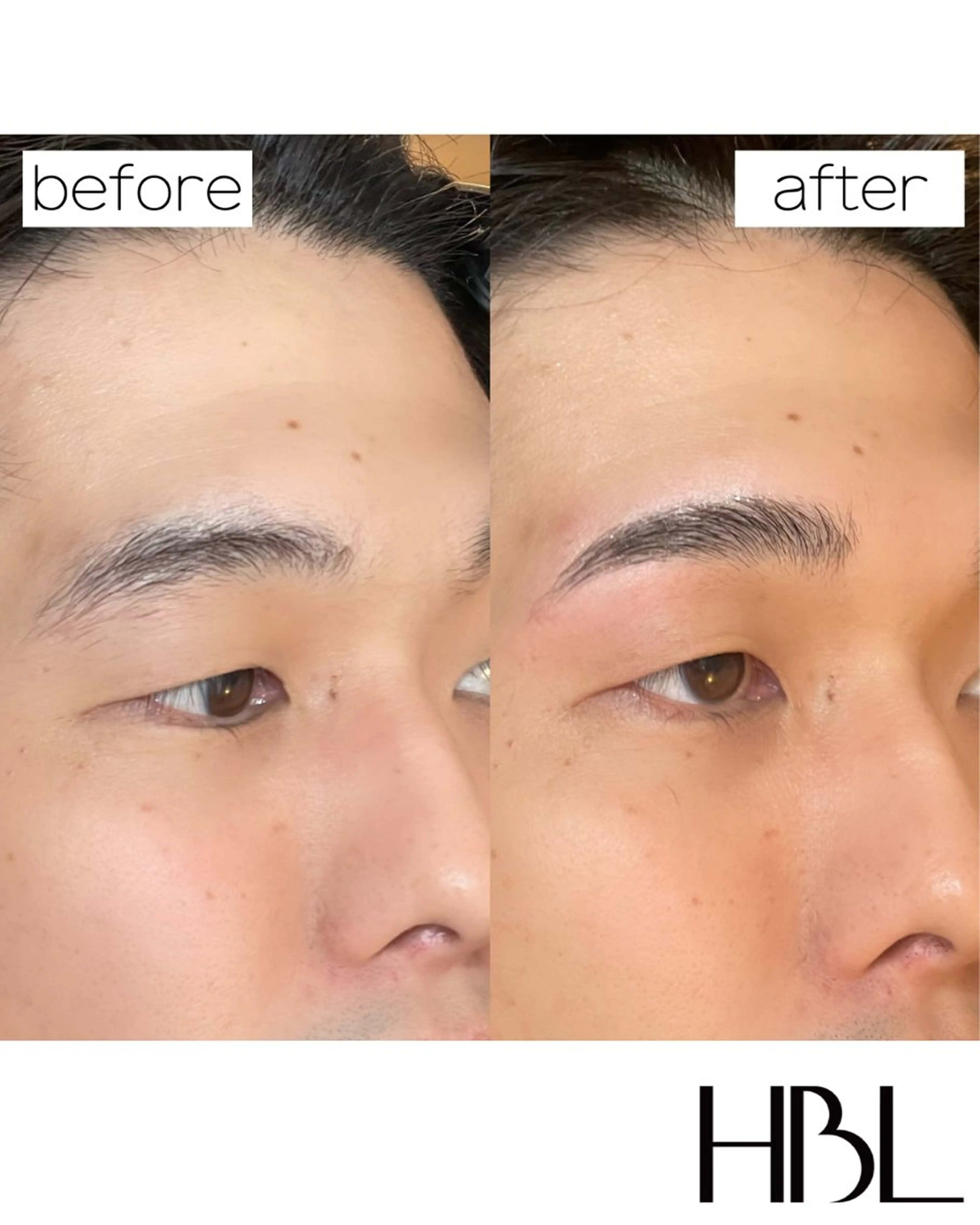 眉毛スタイリング+眉毛ワックス＋眉メイクの写真