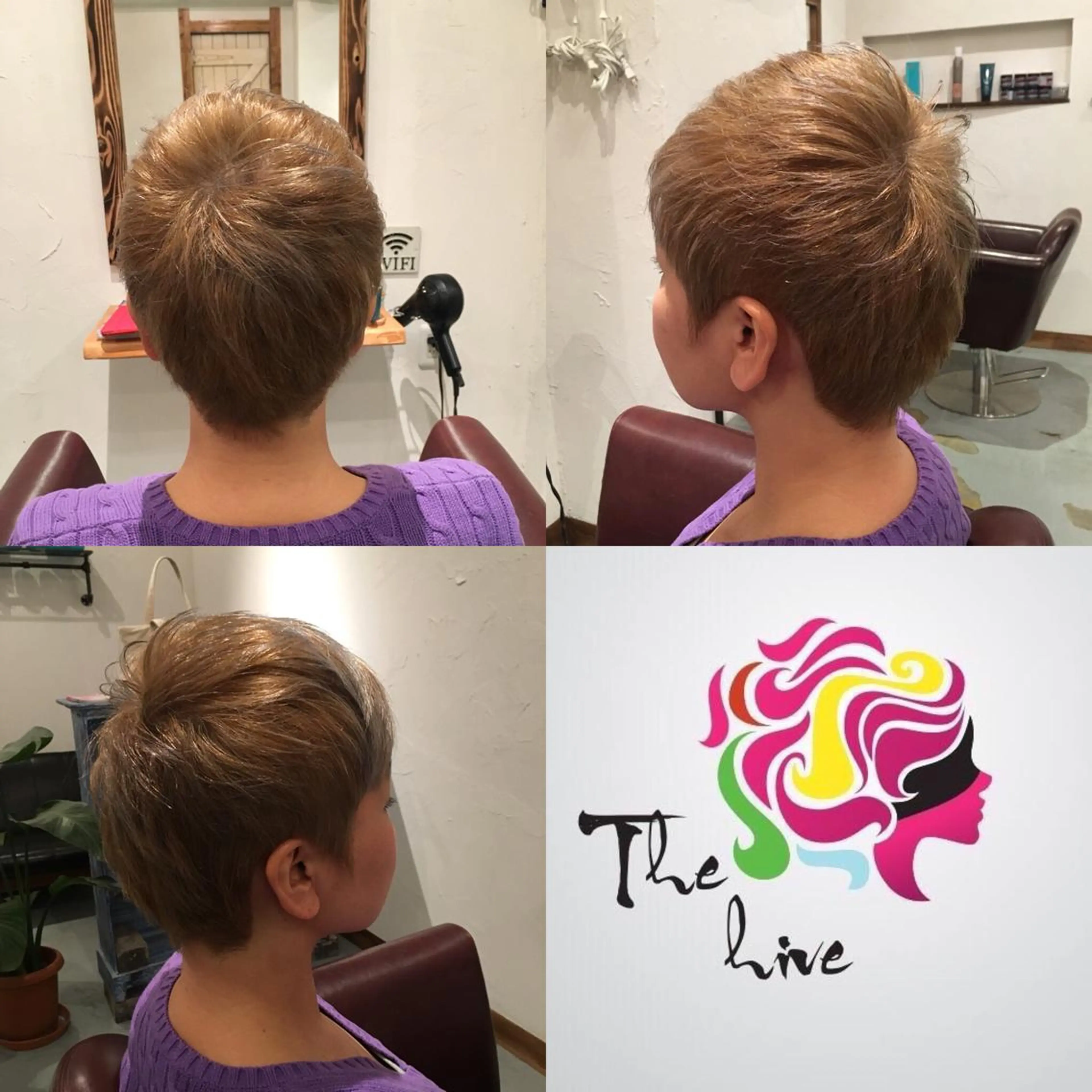 ショート カラー カット ヘアカラー Hair salon The  hiveのヘアスタイル