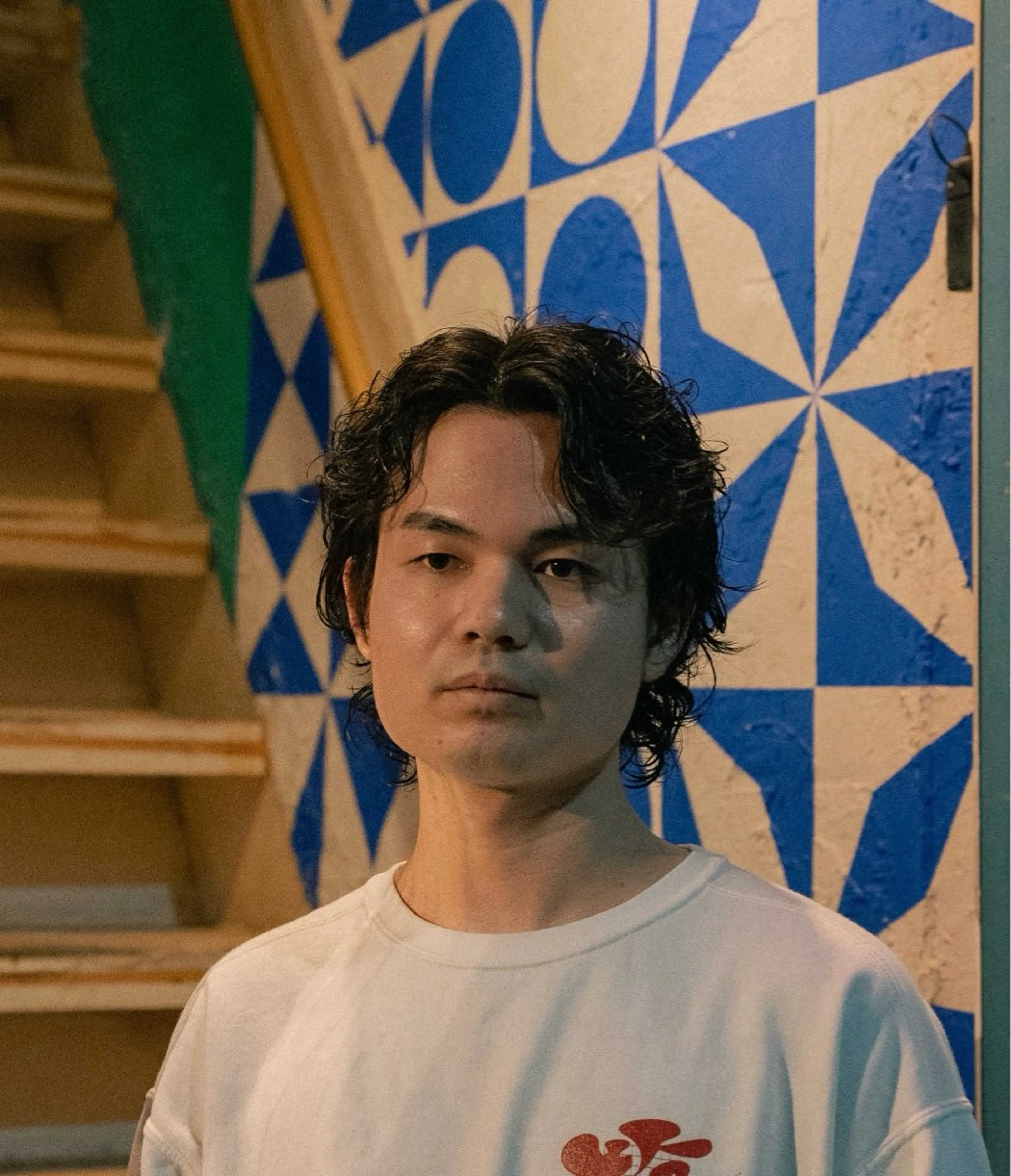 ミディアム カラー パーマ メンズ ミディアムパーマ メンズパーマ カット パーマ 🔗メンズサロン🔗 Kieのヘアスタイル