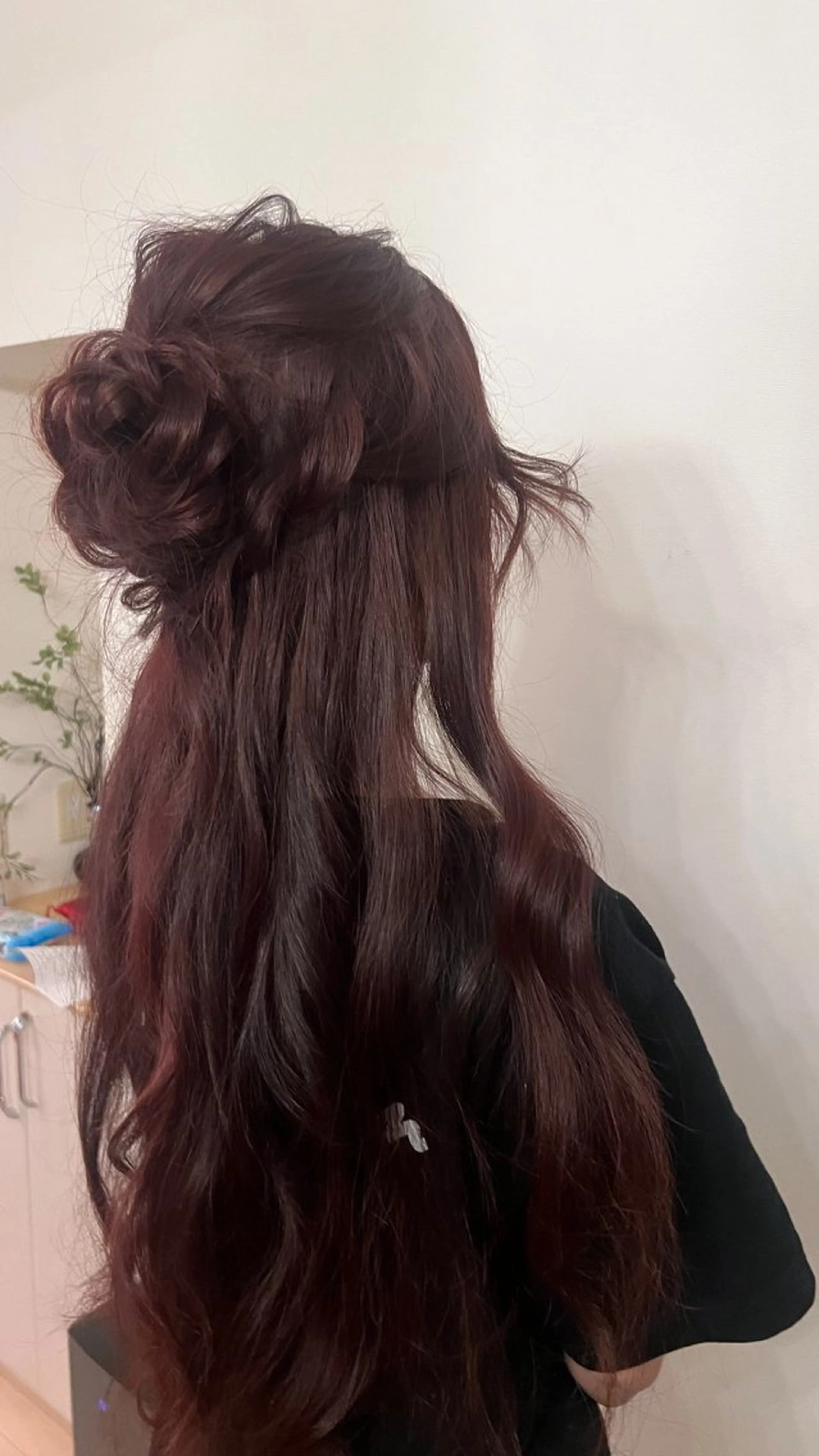 ヘアアレンジ ハーフアップ お団子ヘア Remore所属・こ このヘアスタイル