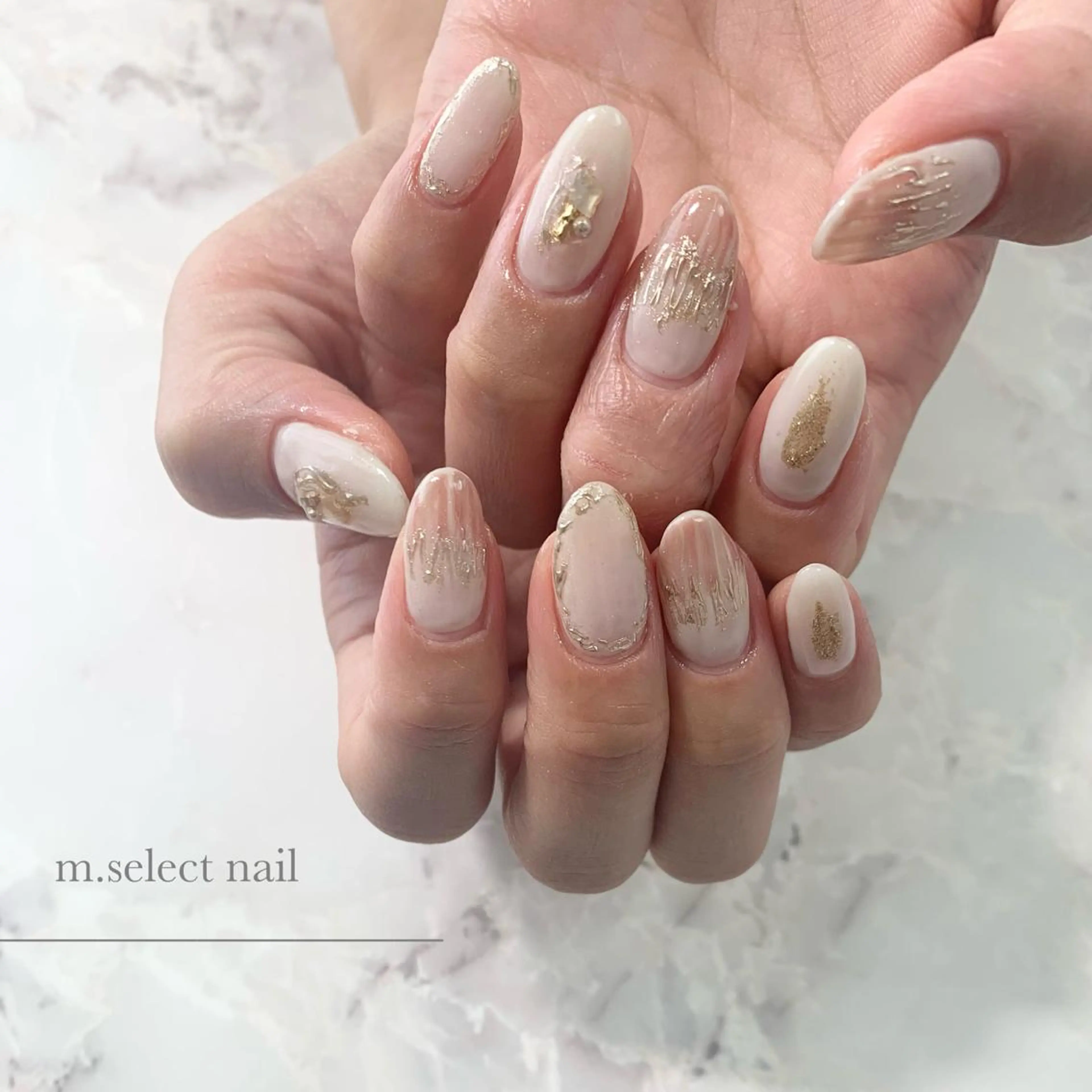 ネイル ニュアンスネイル m.select nailのネイルデザイン