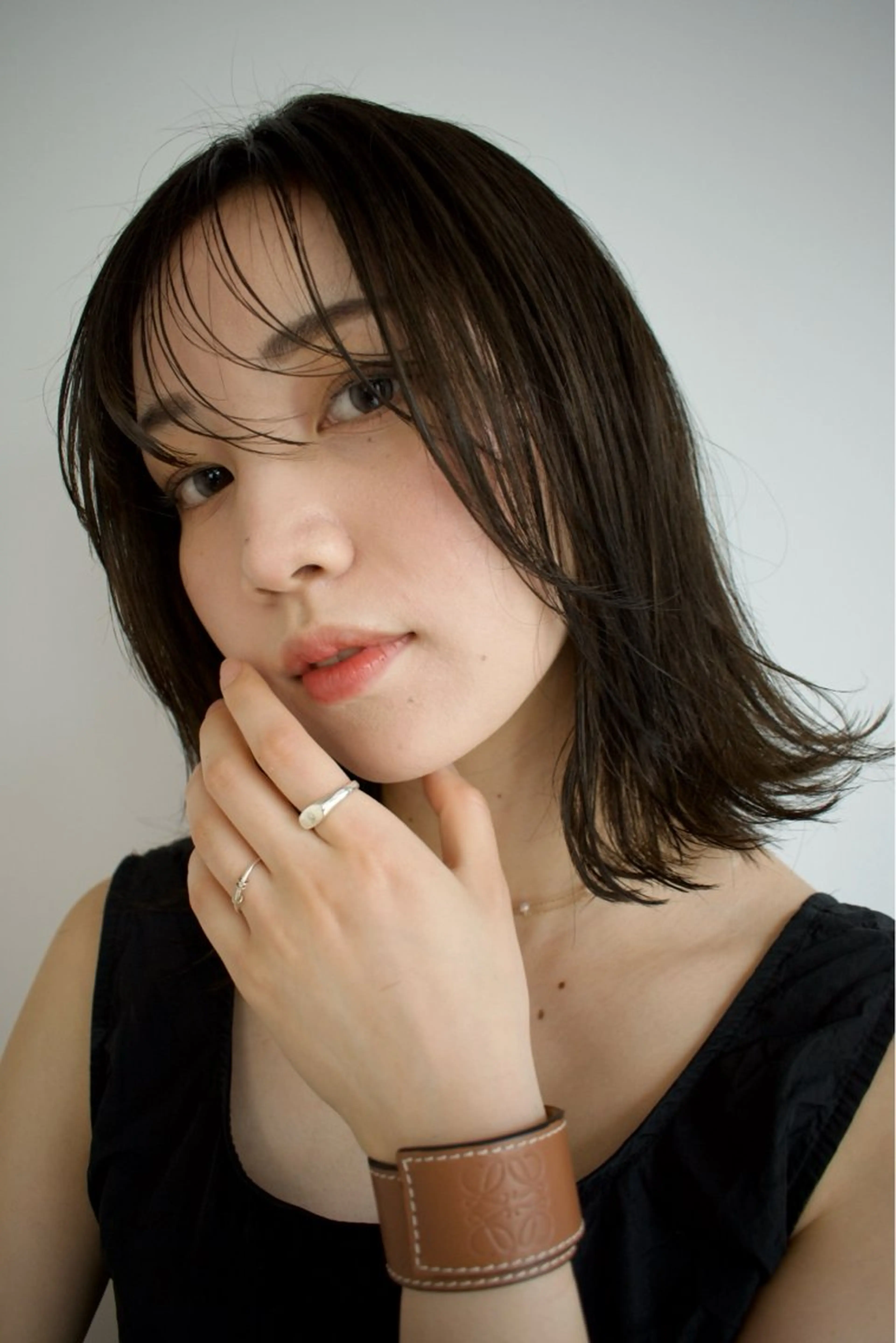 ミディアム 山中 束真のヘアスタイル