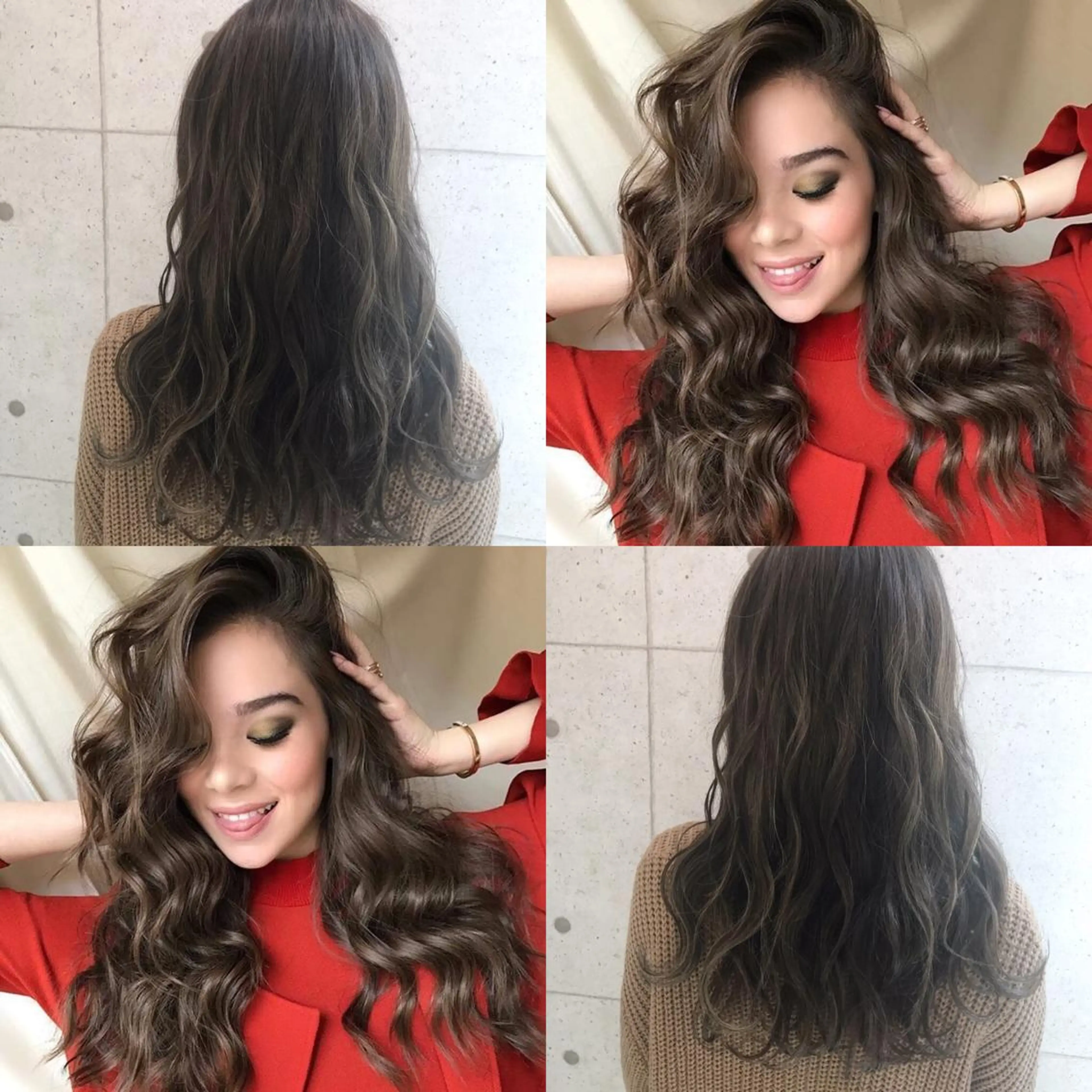 ロング カラー ヘアアレンジ グレージュ ハイライトカラー ハイライト ヘアカラー トリートメント BANK'S hair所属・💐ケラチン 髪質改善寺坂雄飛💐のヘアスタイル