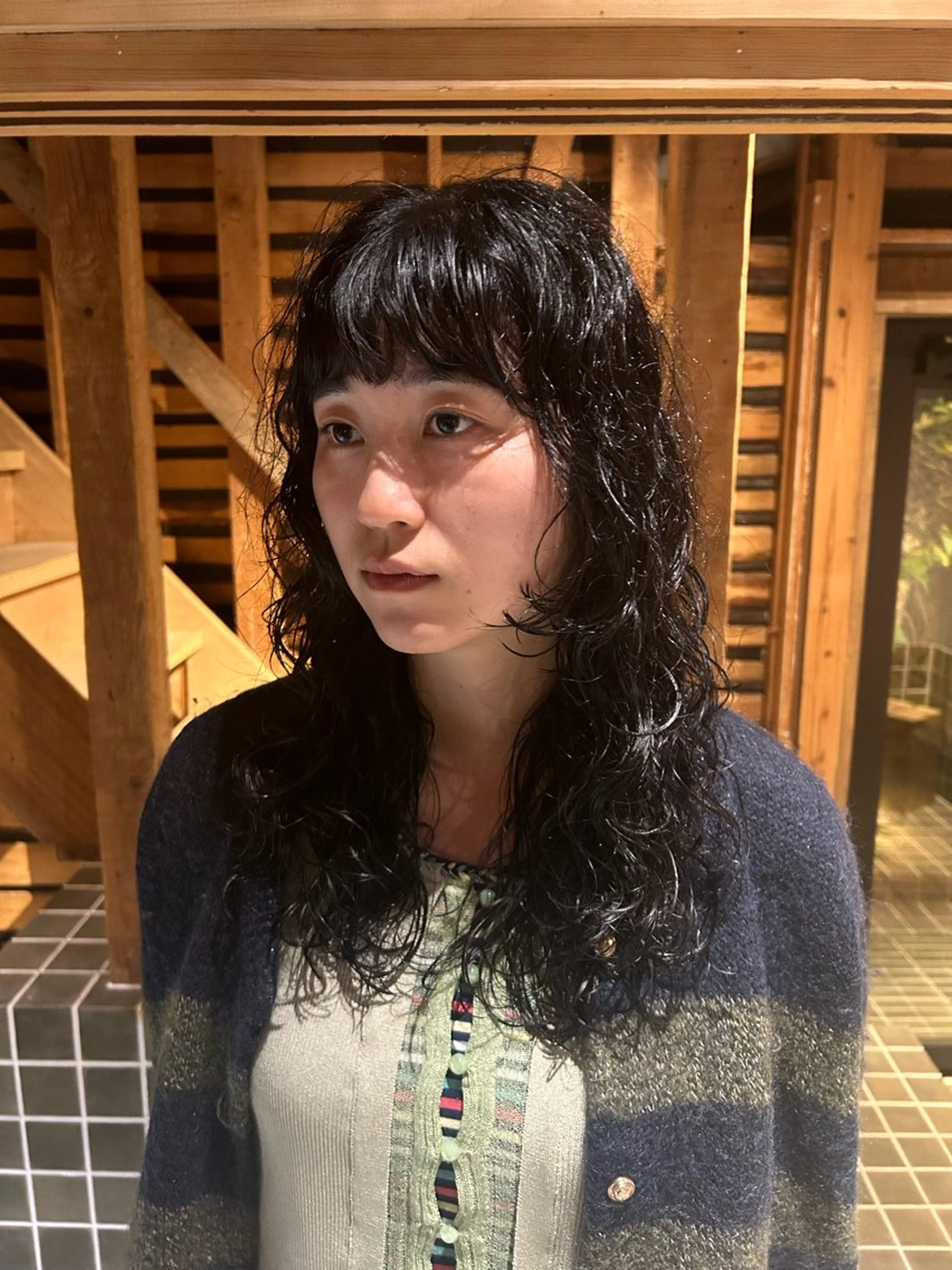 ロング パーマ mellow hair&spa　【メロー ヘア&スパ】所属・濱田 憲佑のヘアスタイル