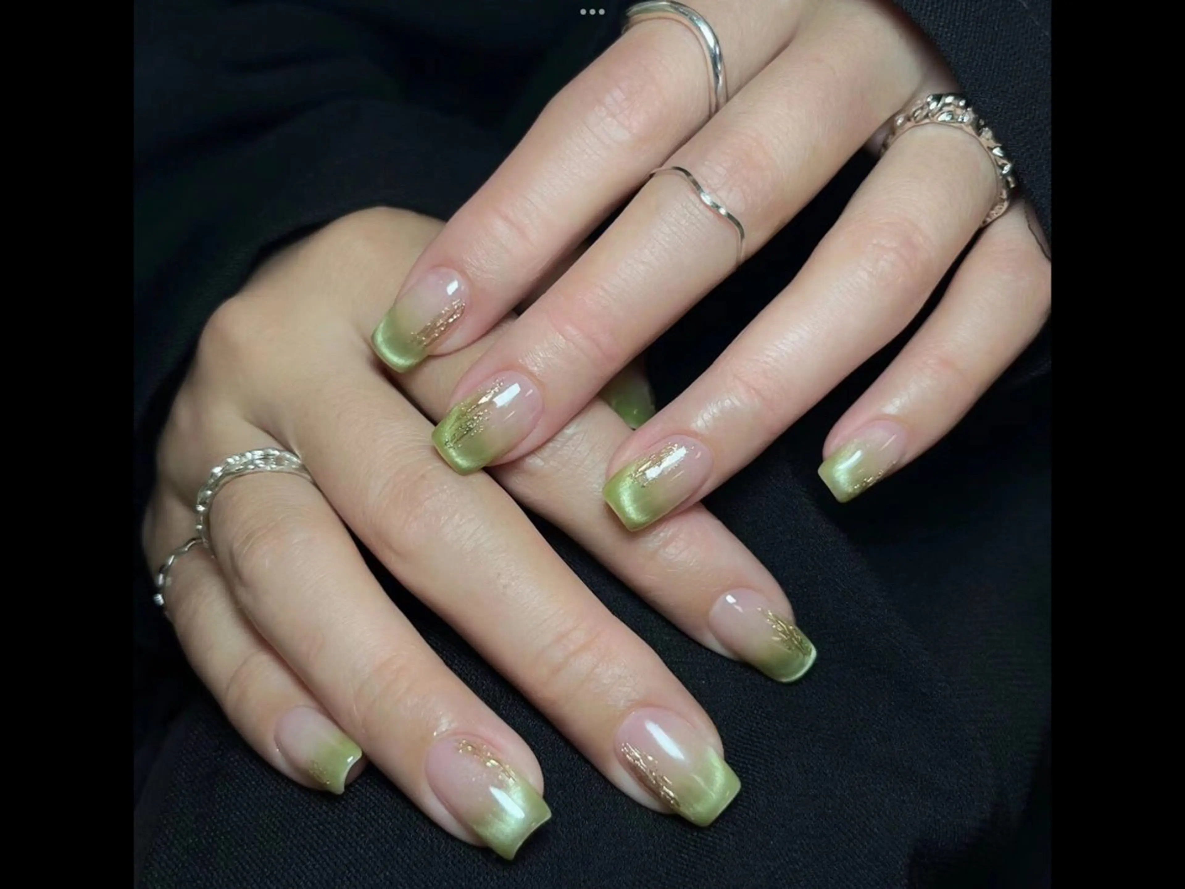 ワンカラ、グラテーションラメグラテーション¥4500の写真