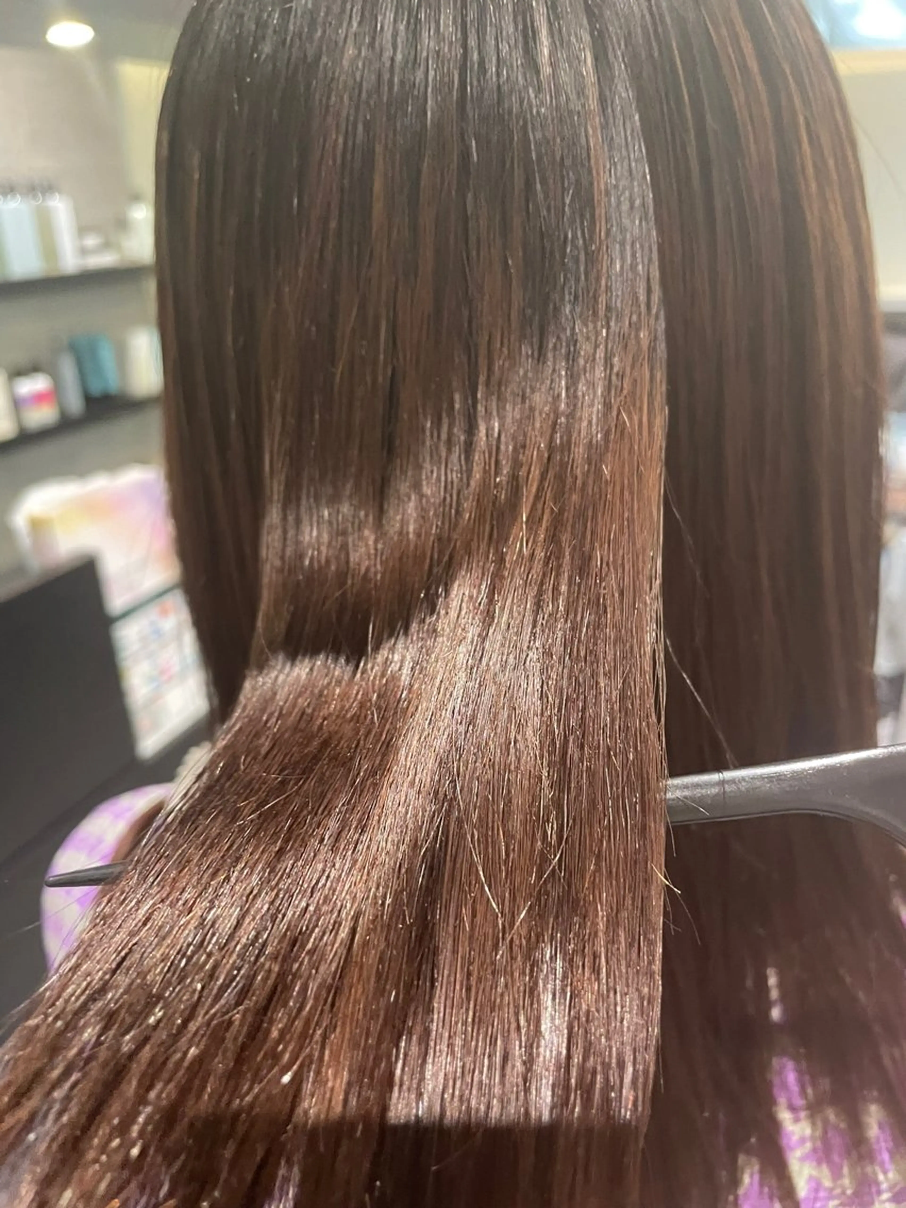 セミロング トリートメント ダブルカラー🦖 /髪質改善⚡️しおりのヘアスタイル