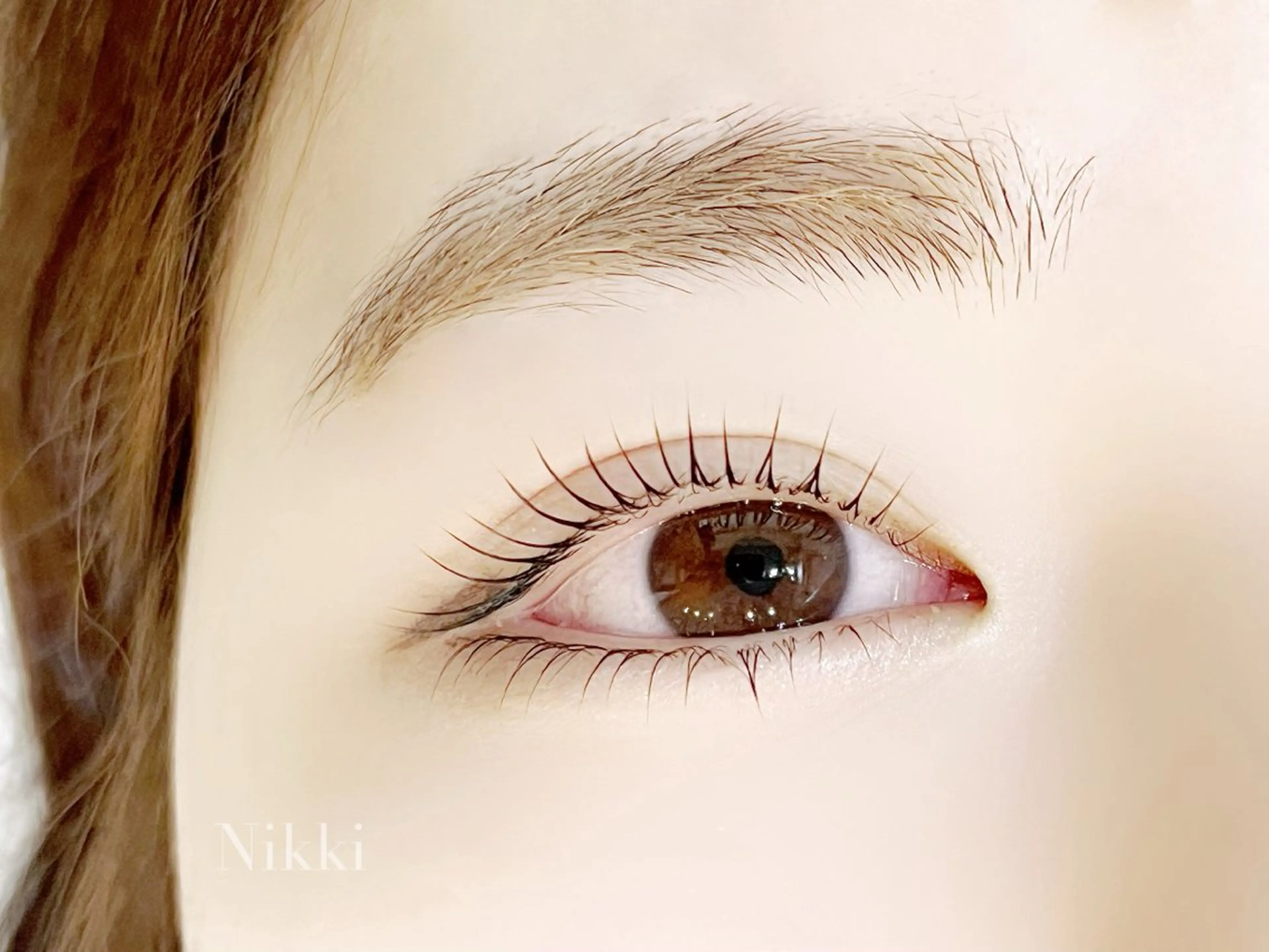 横から見てもしっかり🎀15時〜19時まで/まつげパーマ🎀の写真