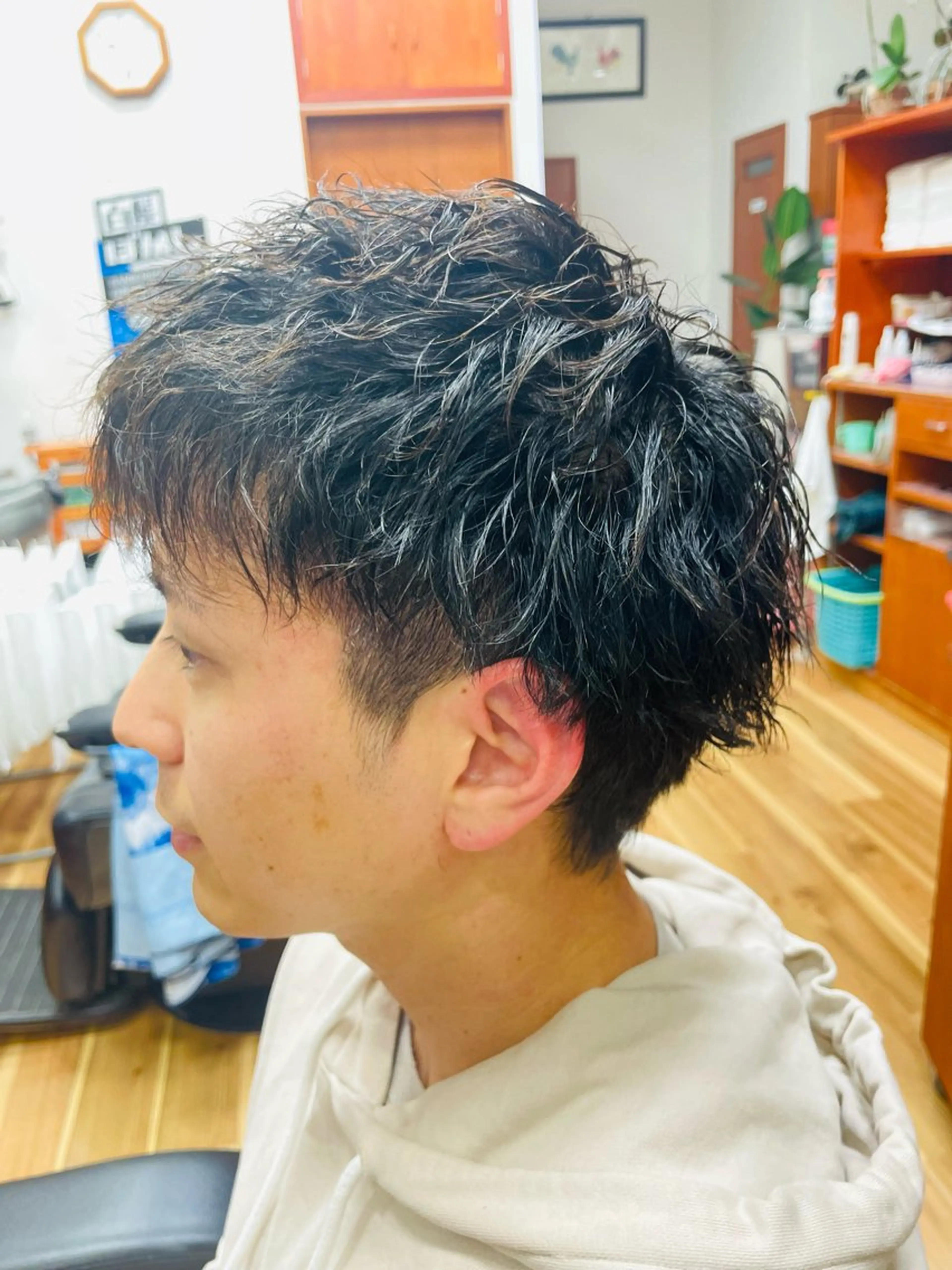 ショート メンズ メンズパーマ 髪ingヨシムラ所属・吉村 拓也のヘアスタイル