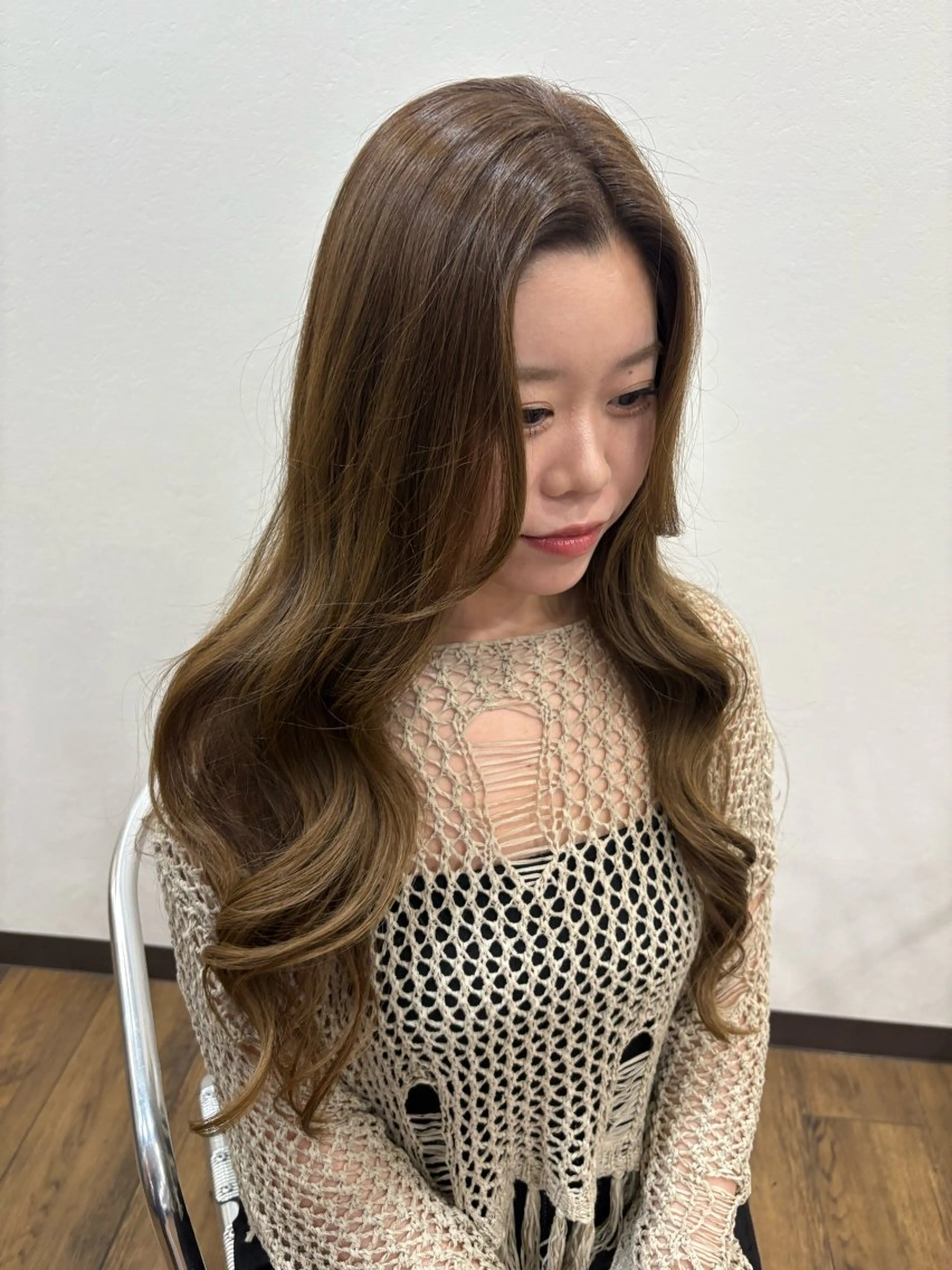 ロング カット ヘアカラー トリートメント 赤み消し特化/ 藤本 彩果のヘアスタイル