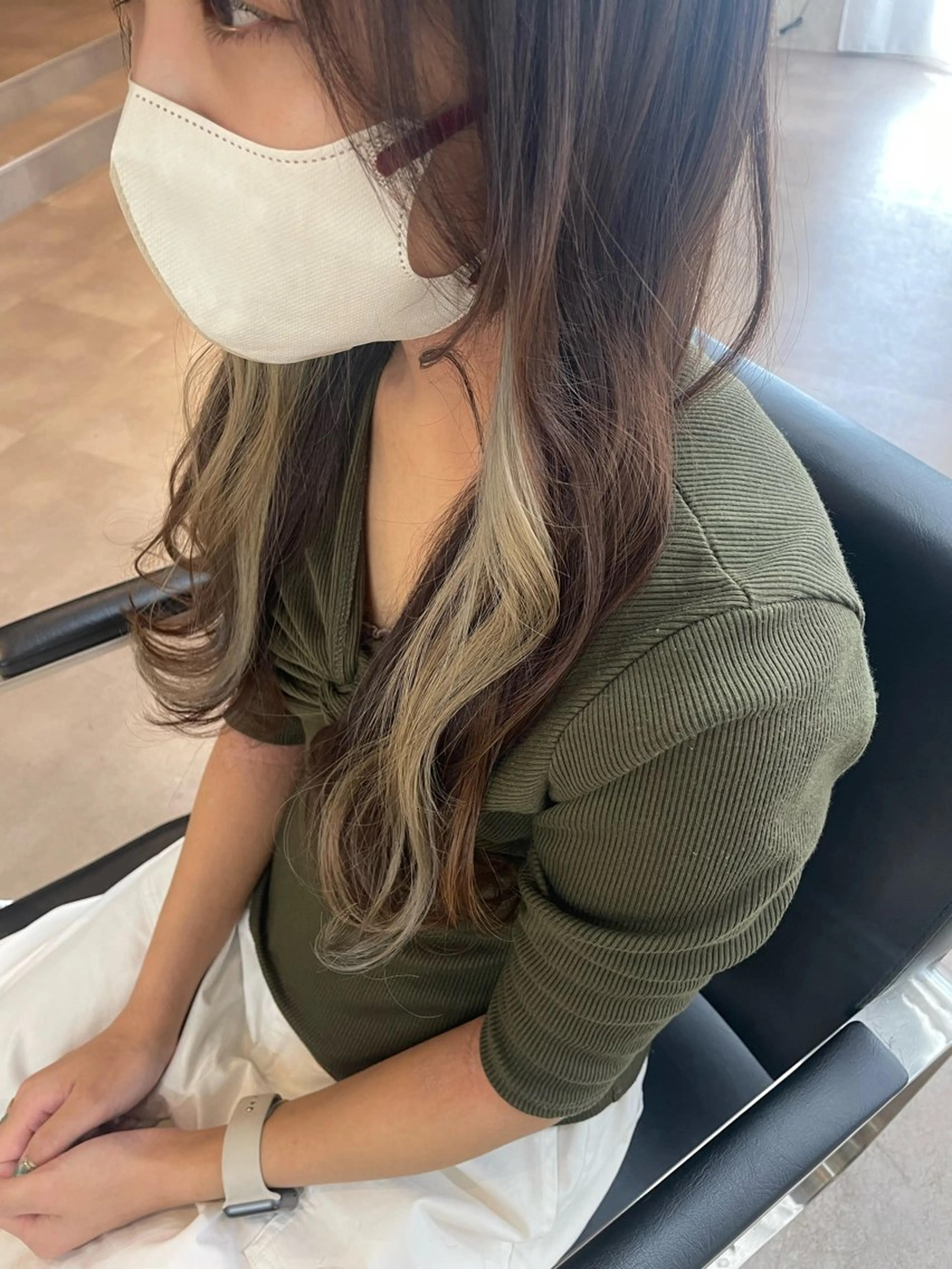 ✨話題のイヤリングカラーお試し価格❣️✨イヤリングカラー＋フルカラー＋1stepトリートメントの写真