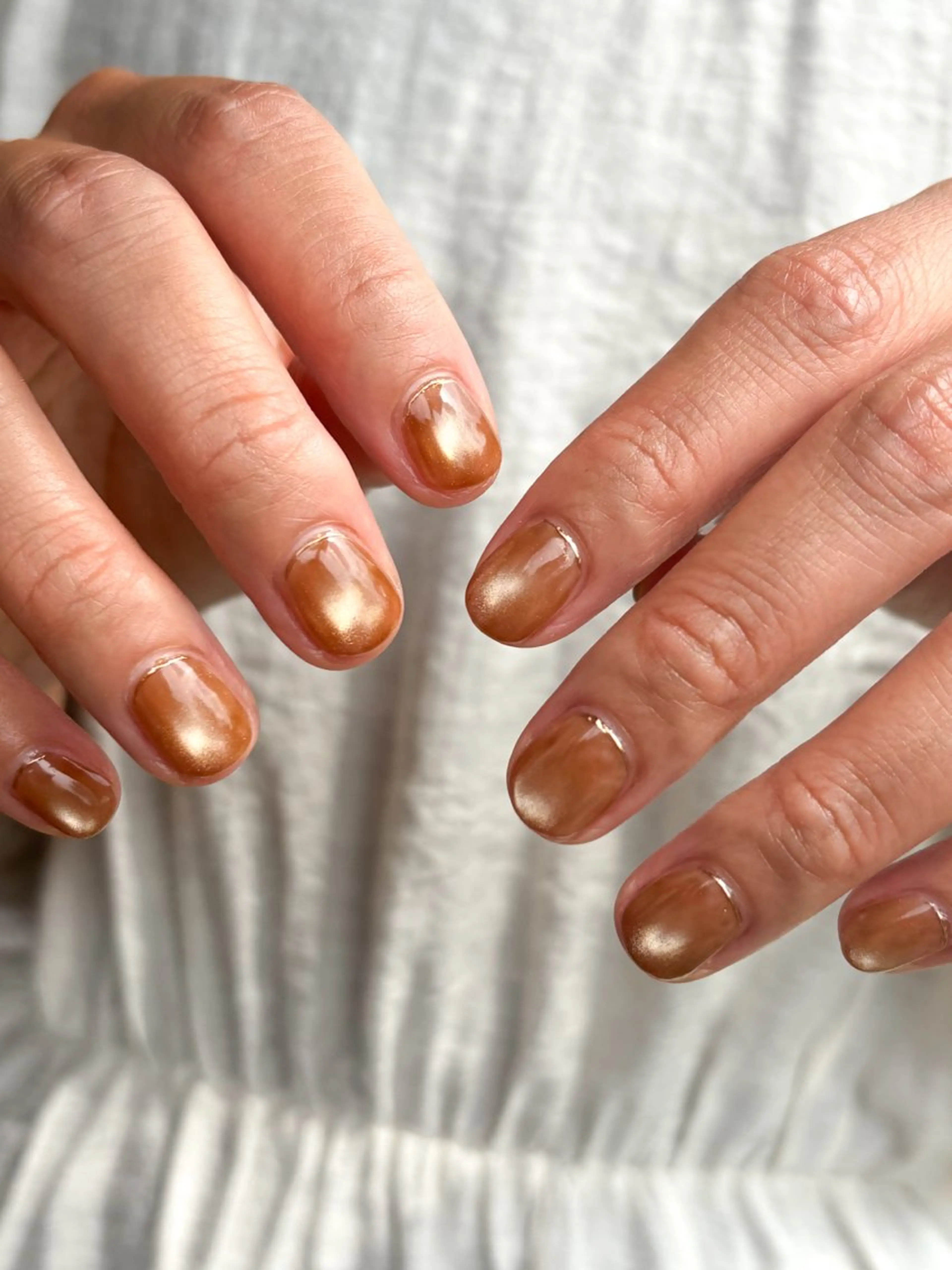 ネイル ゴールド ハンドネイル 🌲🌳🚪iiit o🌲🌳🌲のネイルデザイン