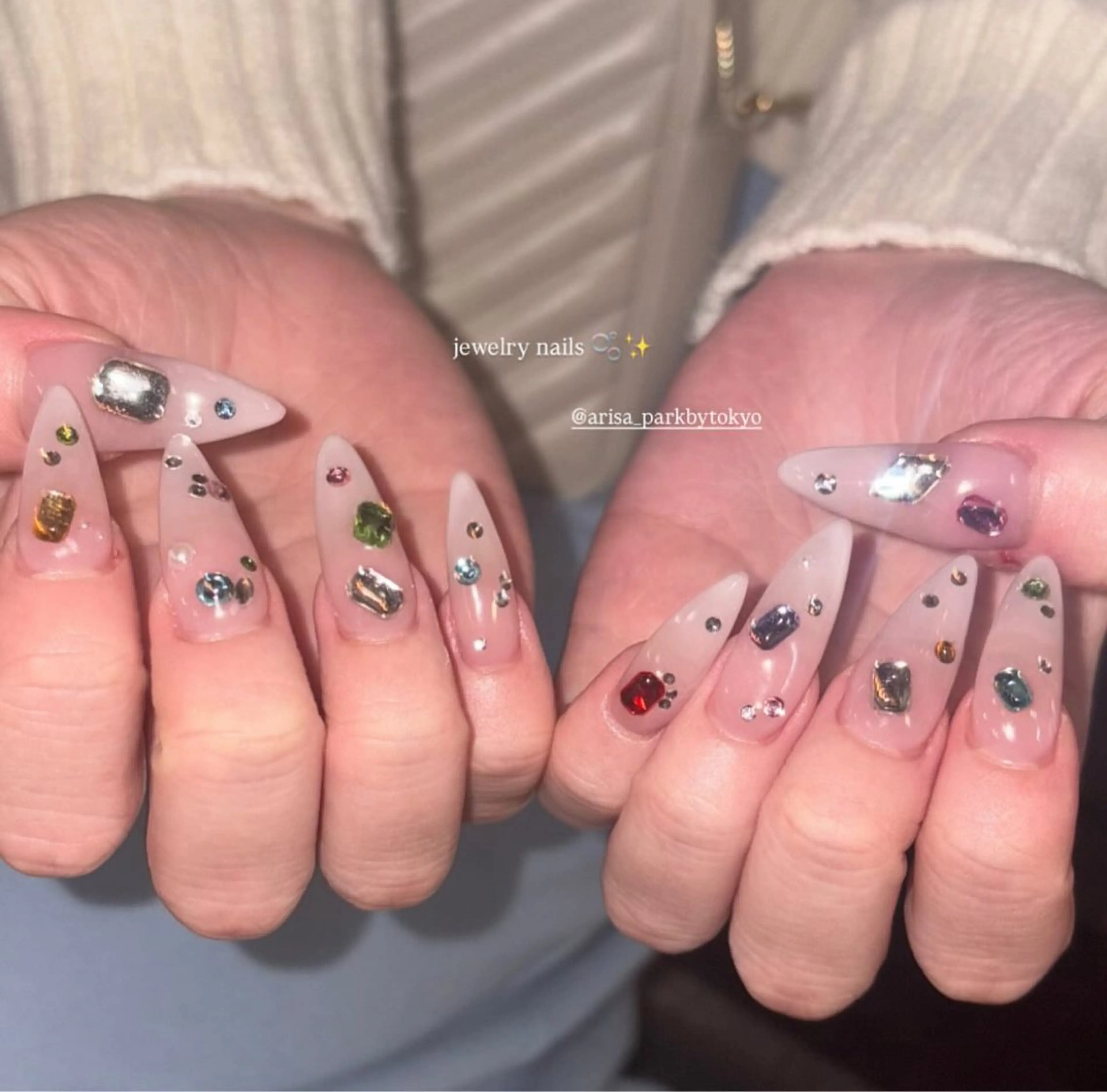 ネイル ハンドネイル パークバイトウキョウ arisaのネイルデザイン